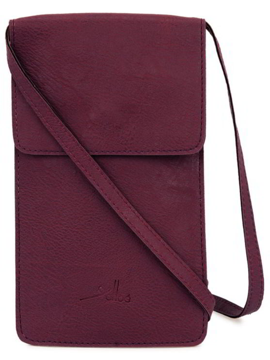 Maroon Mobile Sling Bag for Women