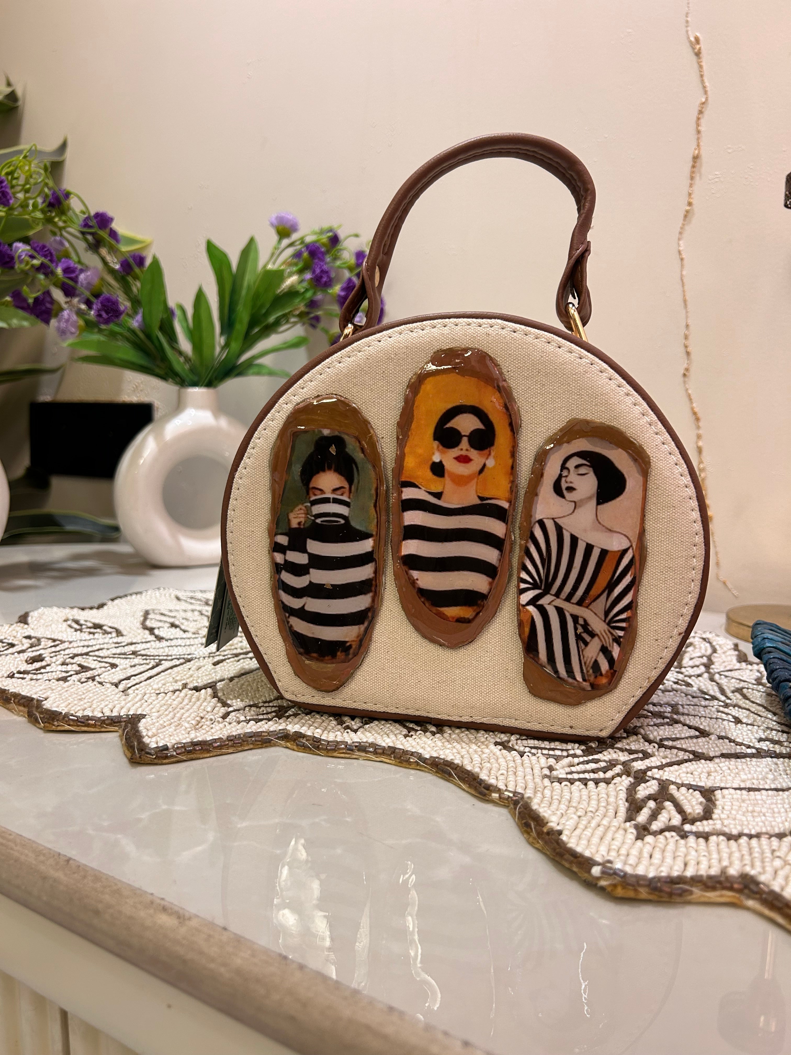 Handcrafted Motif Sling bag