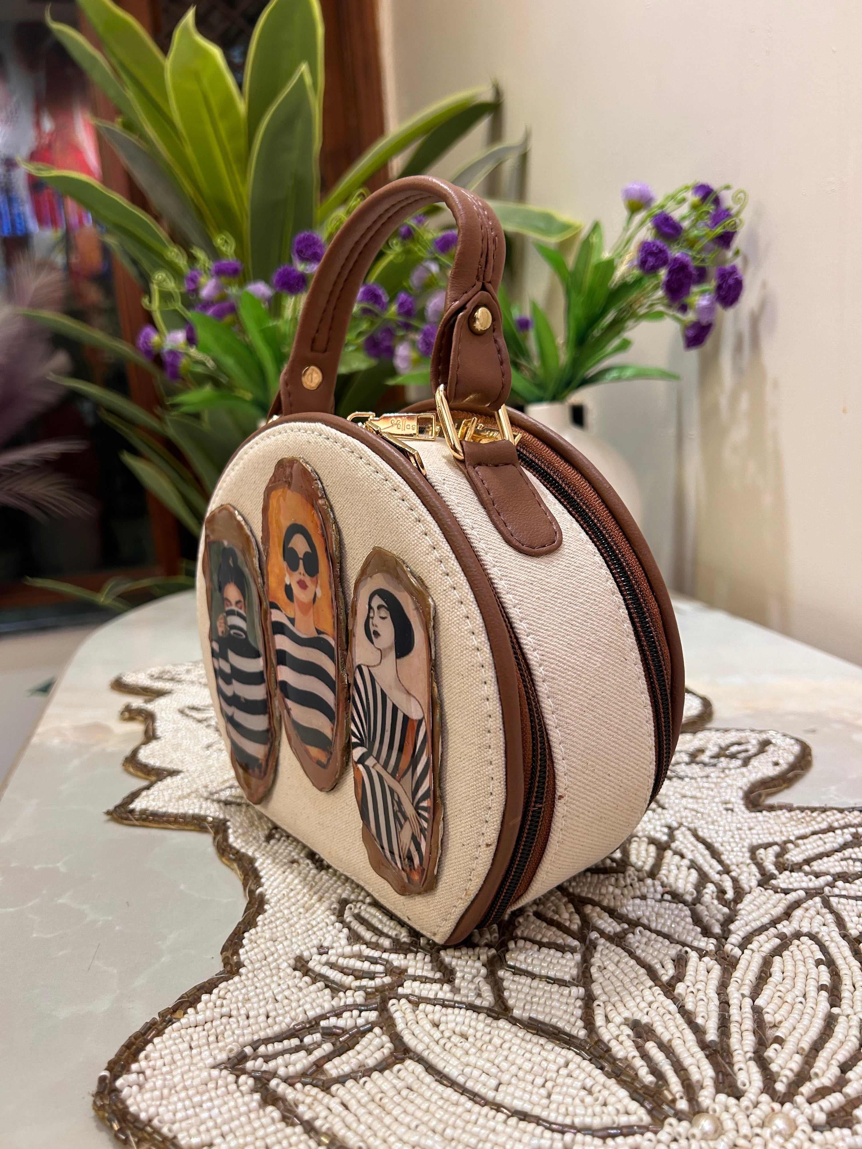 Handcrafted Motif Sling bag