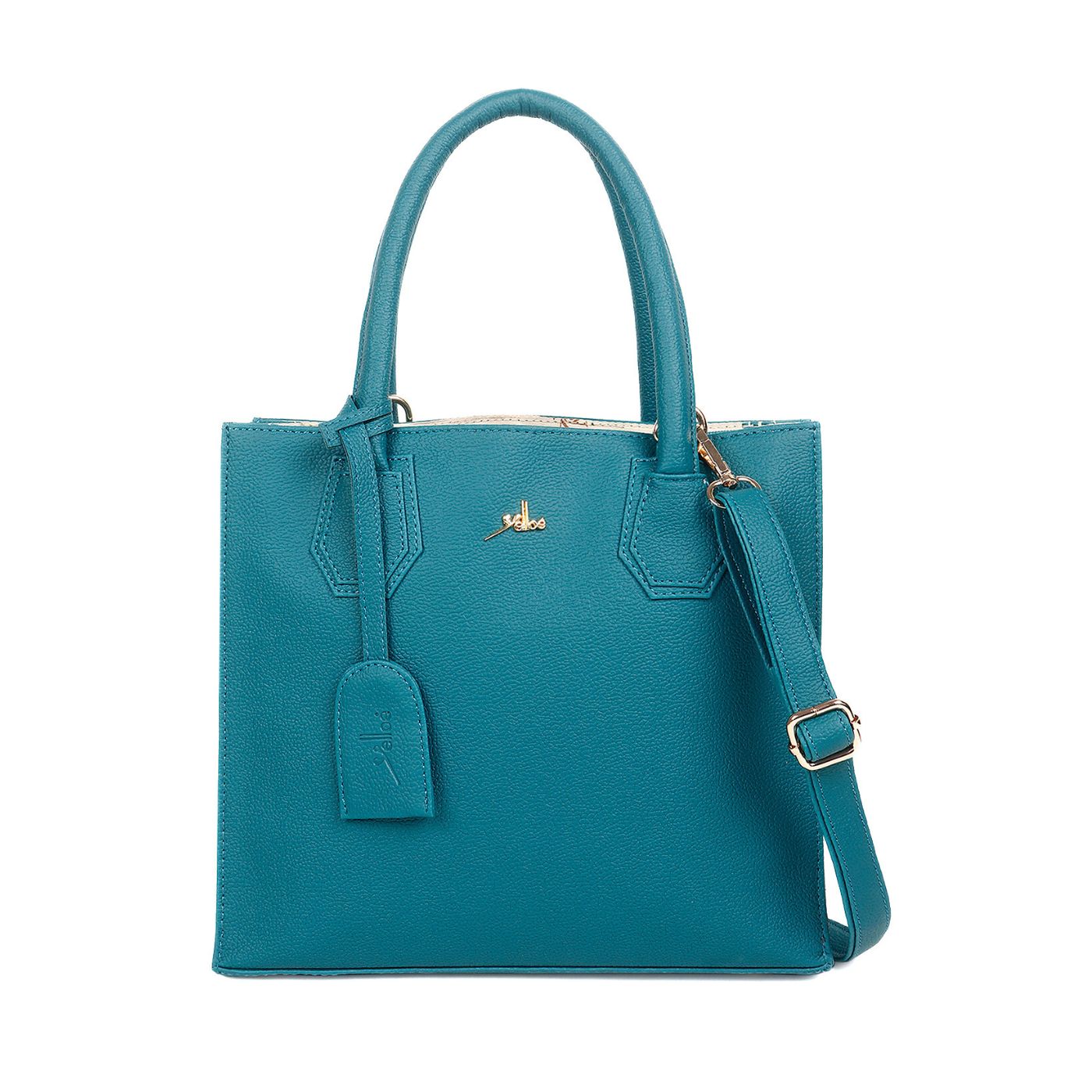 Satchel Handbag multi compartment Turquiose