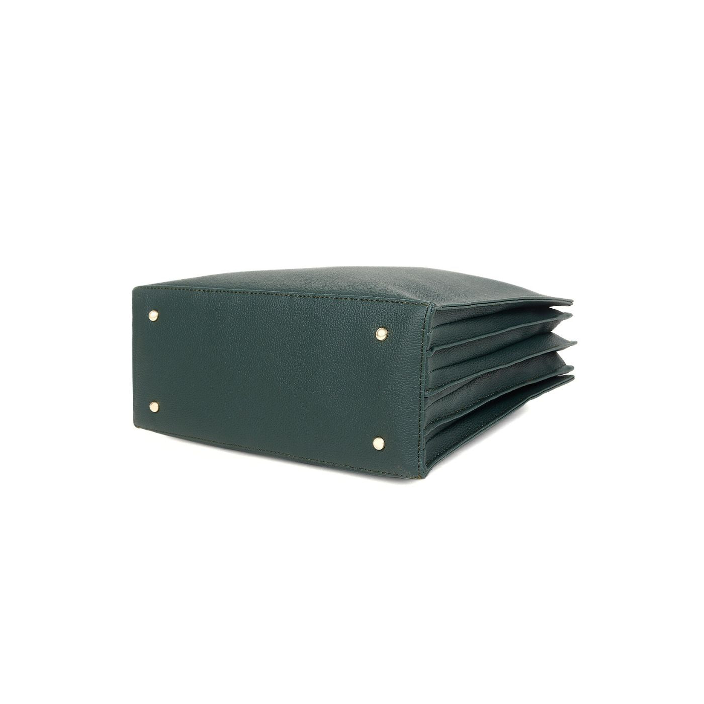 Satchel Handbag multi compartment Green