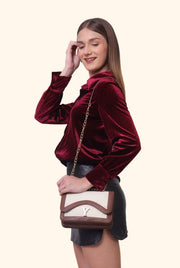 Alora Sling Bag Tan