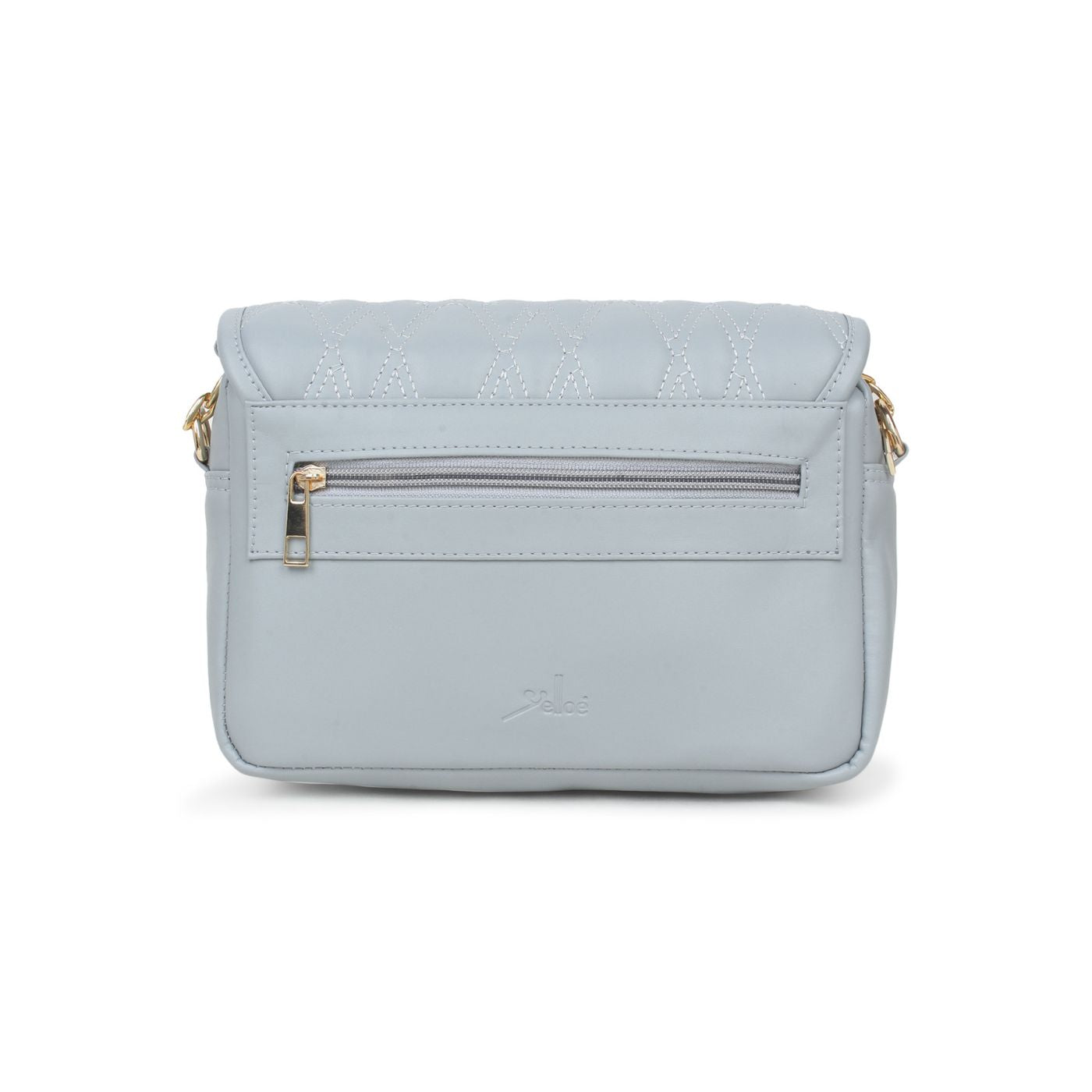 SKY BLUE Quilted Medium  Sling Bag