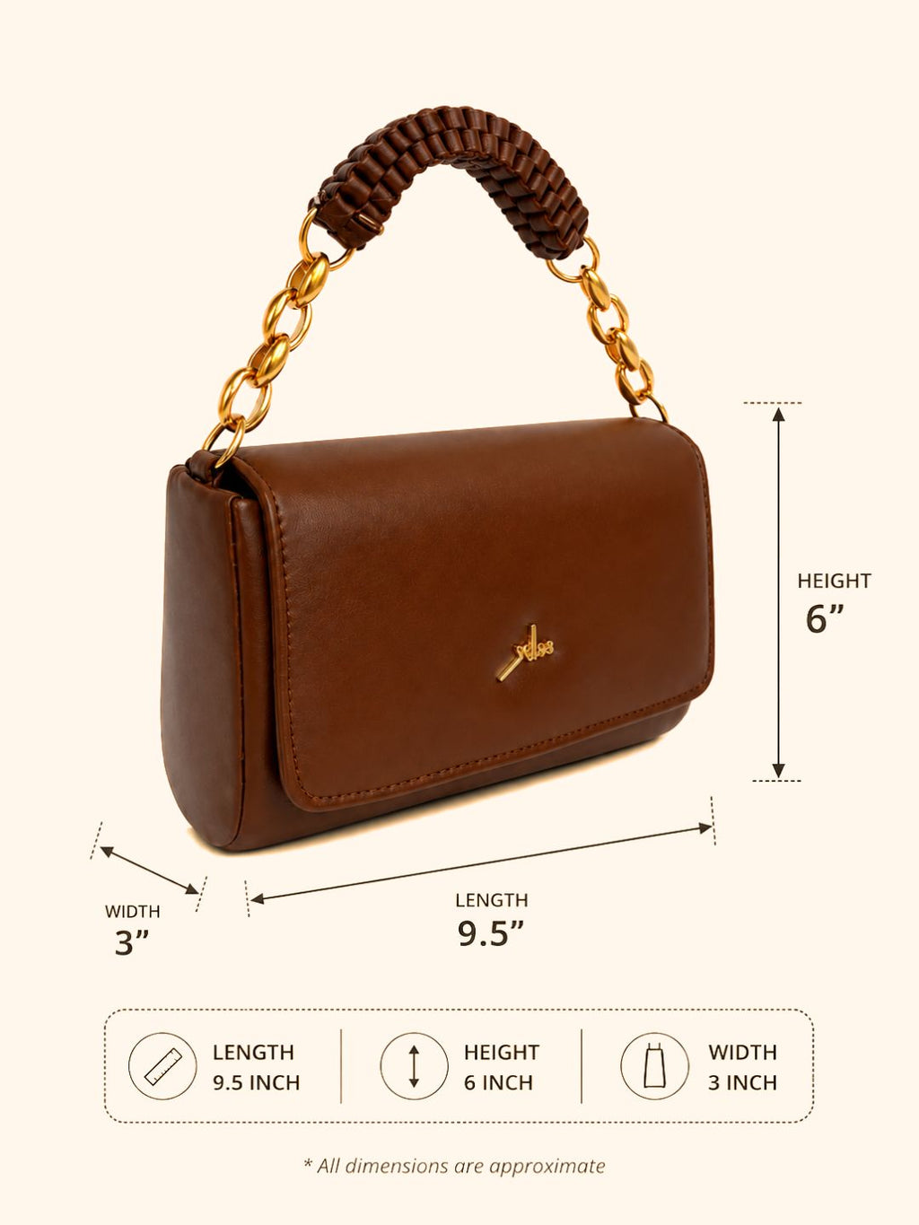 Tan Women's Handbag