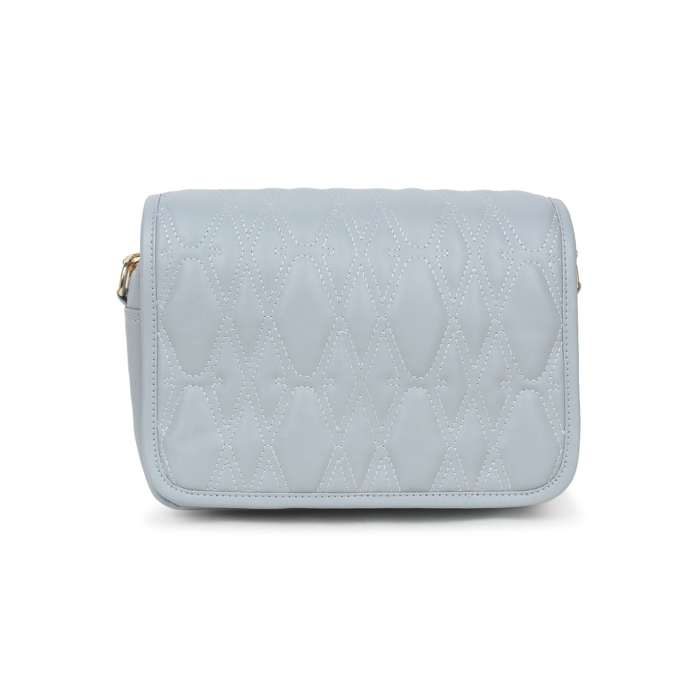 SKY BLUE Quilted Medium  Sling Bag