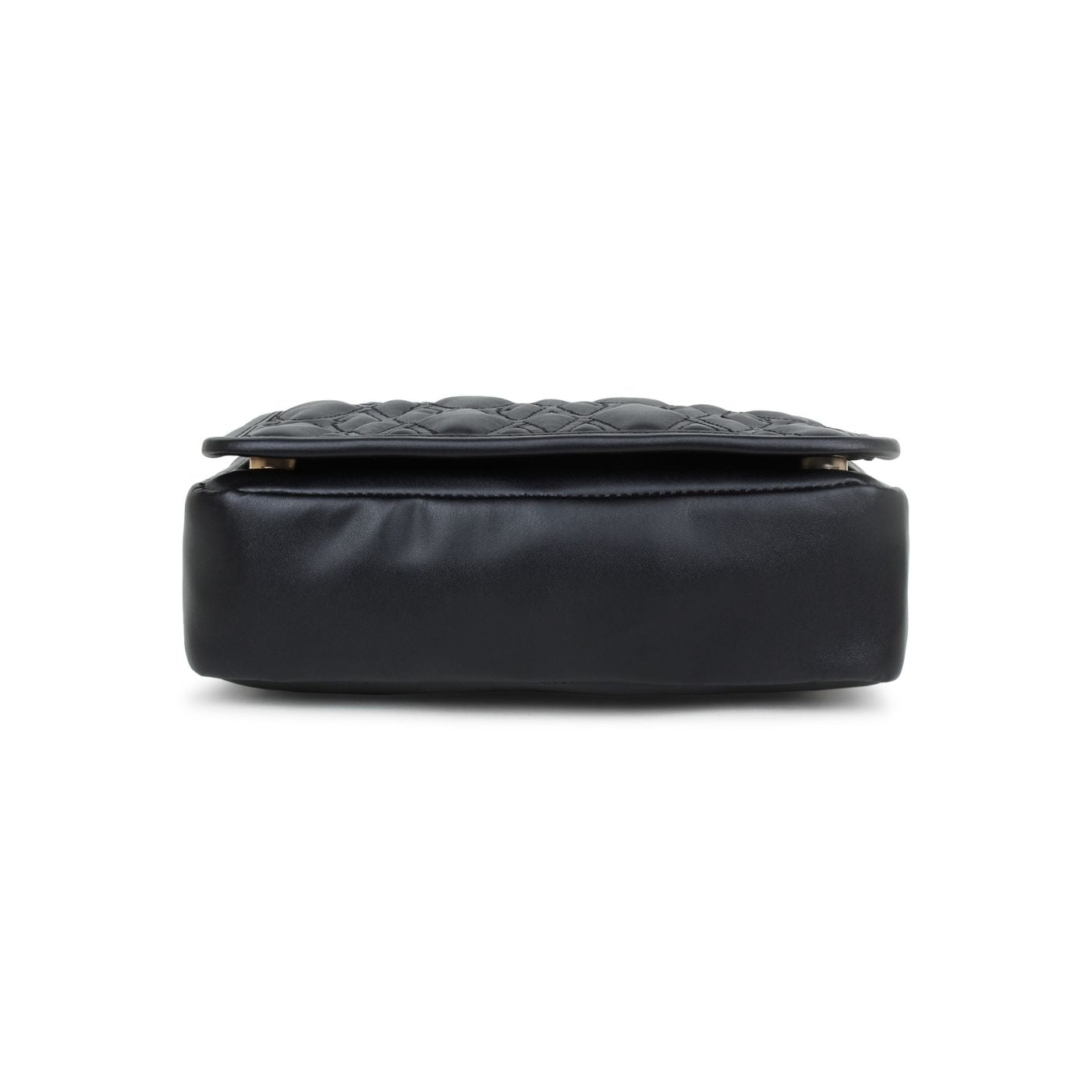 Black Quilted Medium Sling Bag
