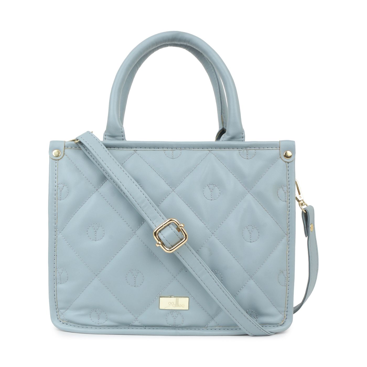 Women Handbags Synthetic Leather Top Handle Satchel Purse With Sling