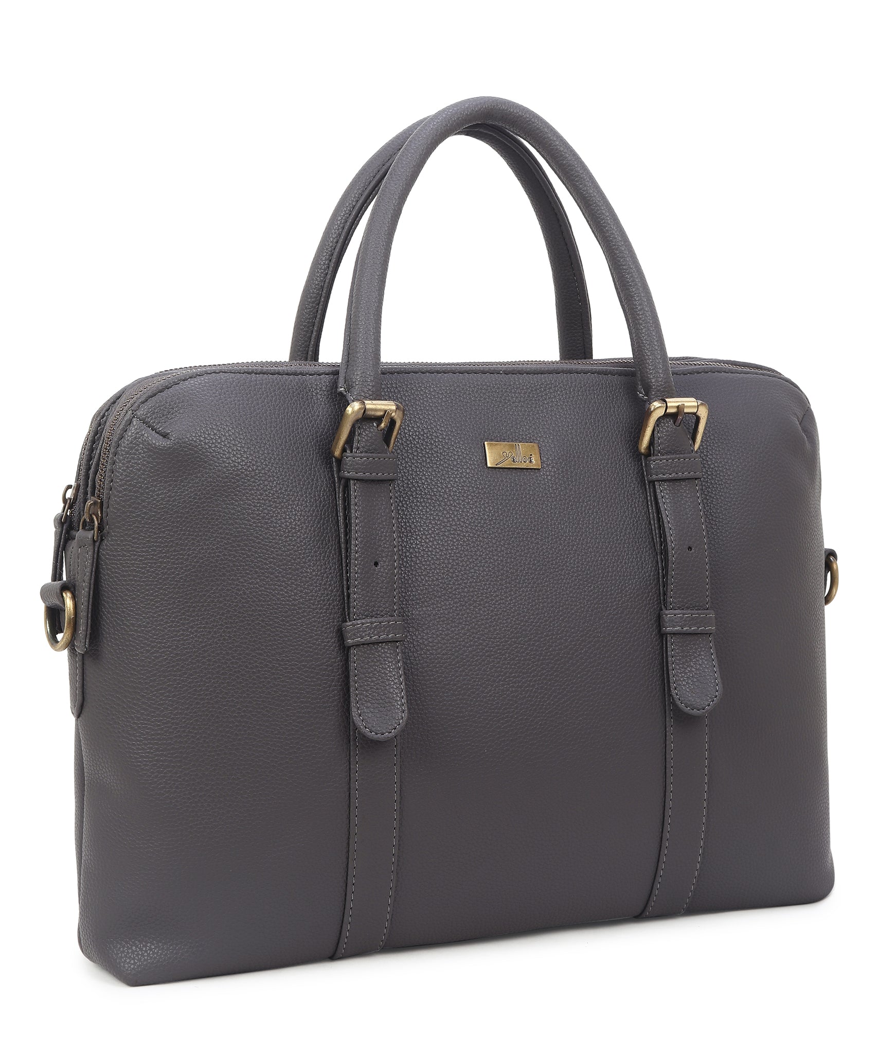 Dark Grey Multicompartment Laptop Bag for Men