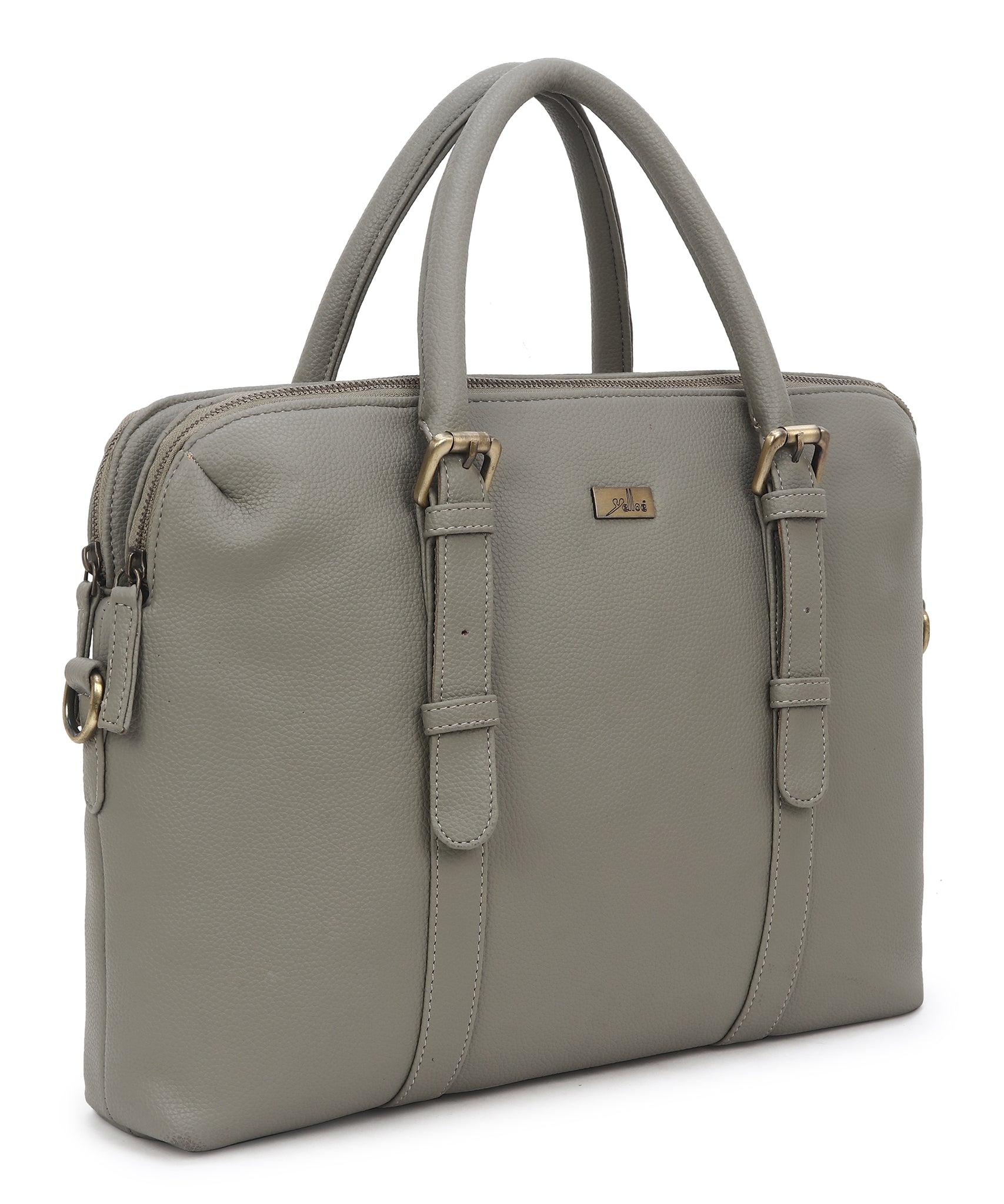 Grey Multicompartment Laptop Bag for Men