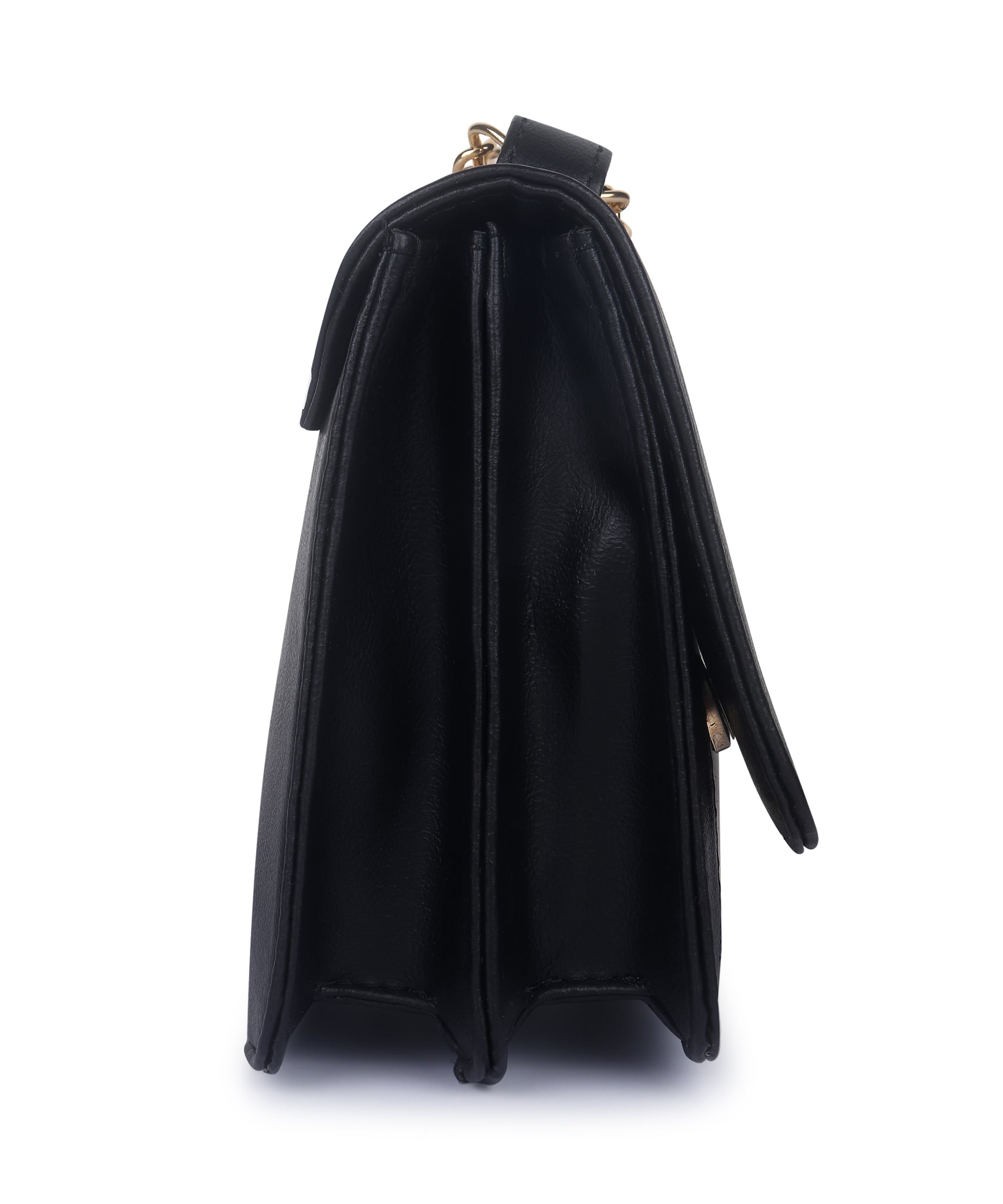 Off White-Black Canvas Sling Bag For Women