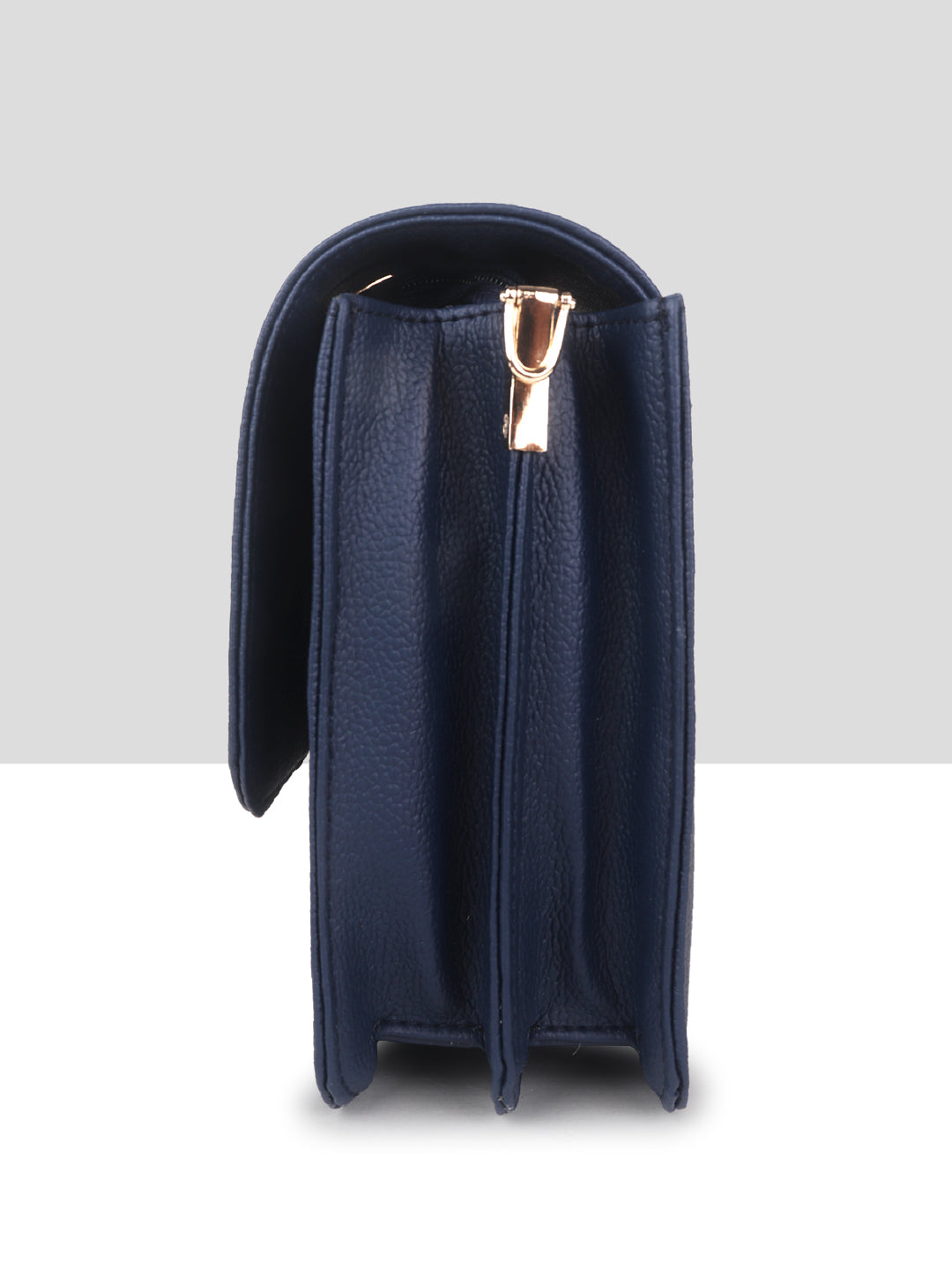 Blue Multicompartment Sling Bag For Women