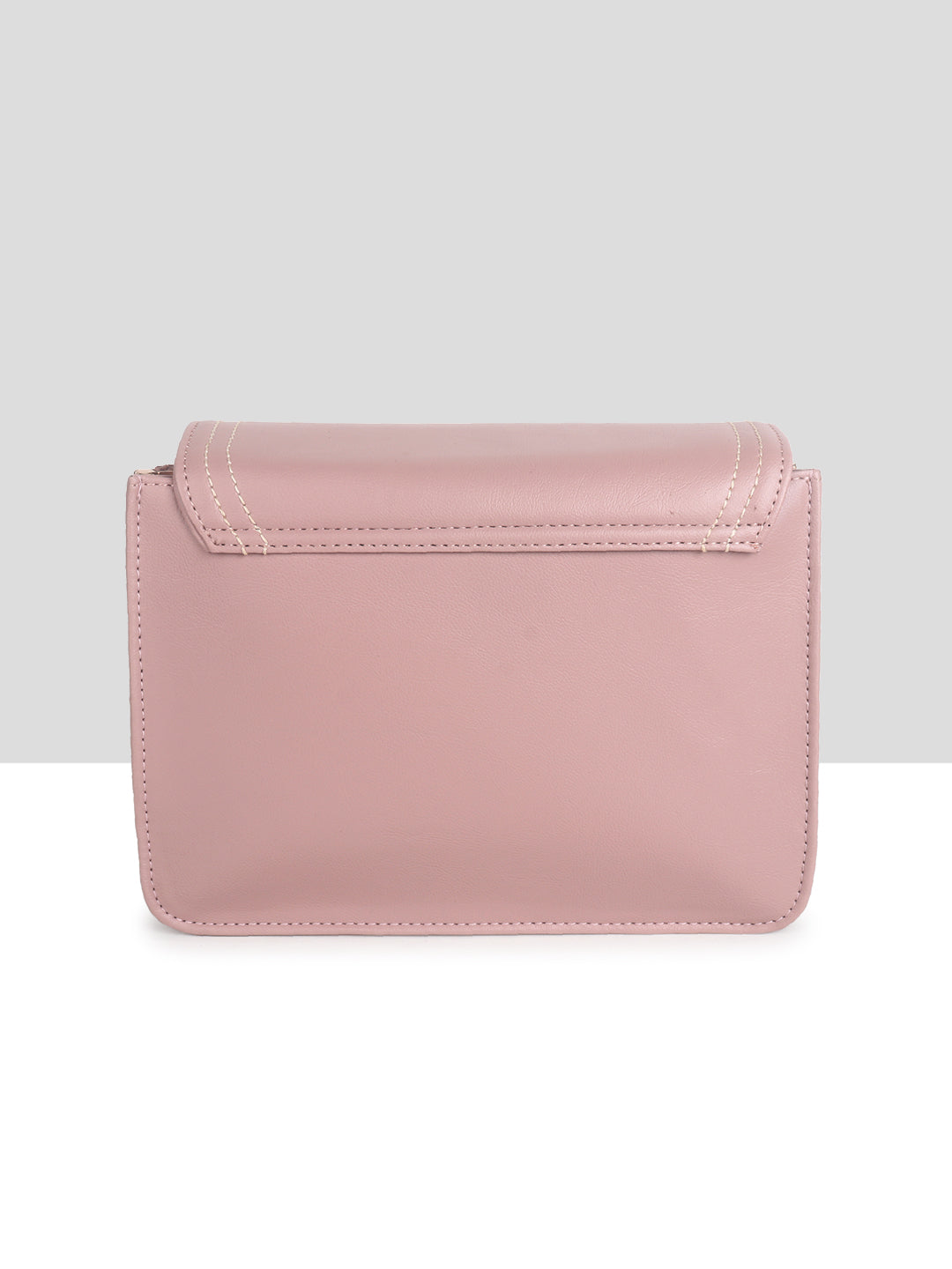 Dusty Pink Multicompartment Sling Bag For Women