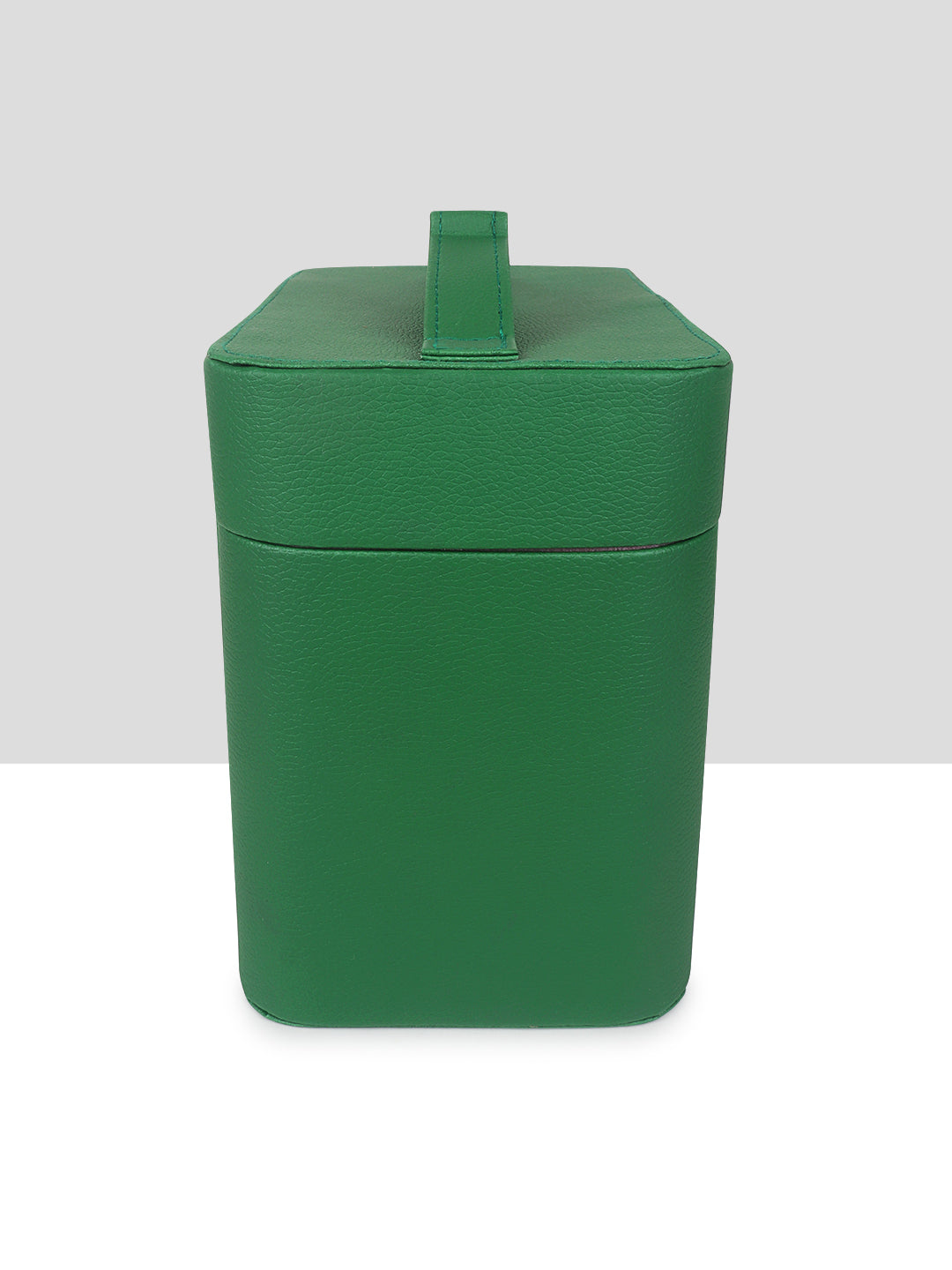 Yelloe Green PU Leather Vanity Makeup Box for Women