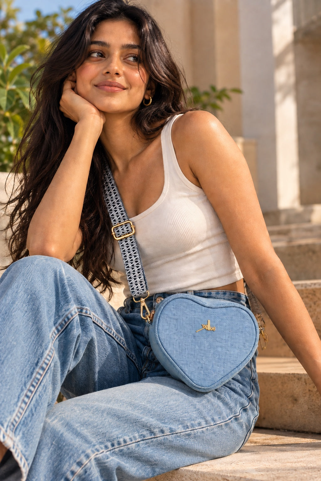 Evren Denim Sling Bag