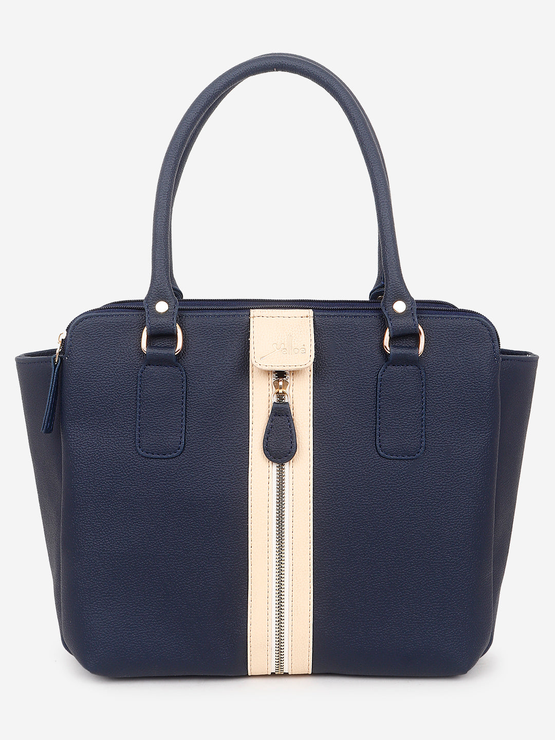 Multi Compartment Handbag Blue