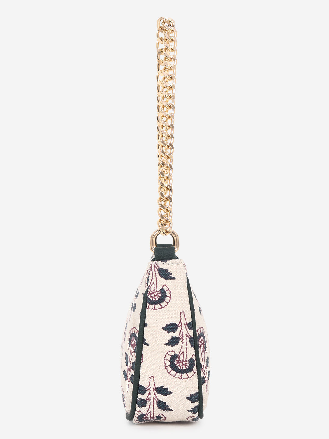 Off White Printed Sling bag