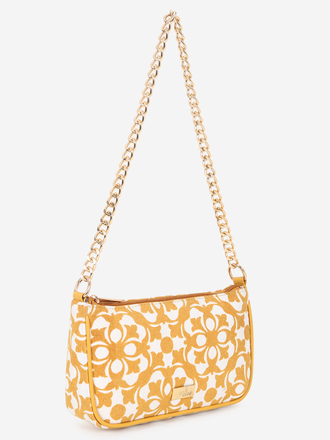 Yellow Printed Sling bag