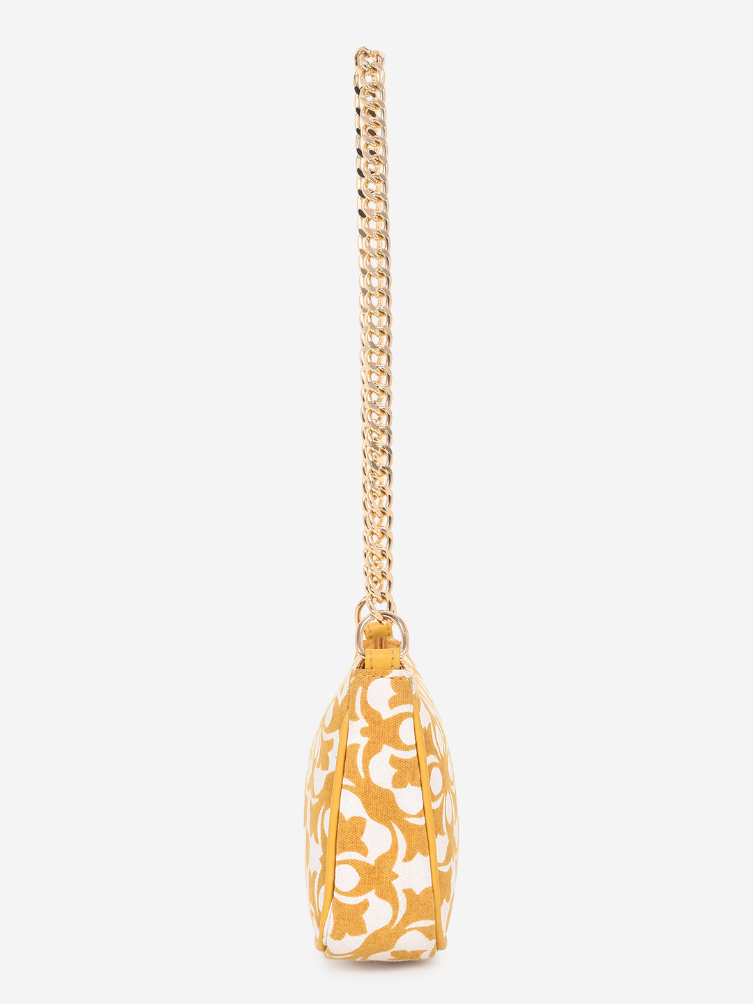 Yellow Printed Sling bag