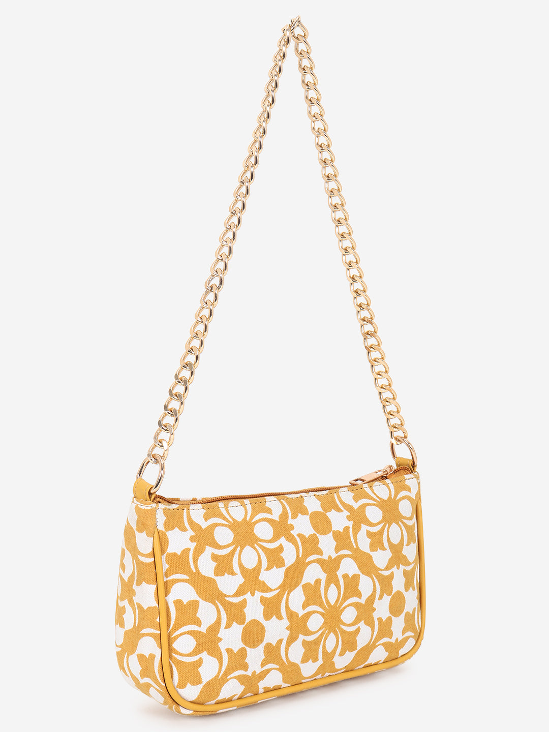 Yellow Printed Sling bag