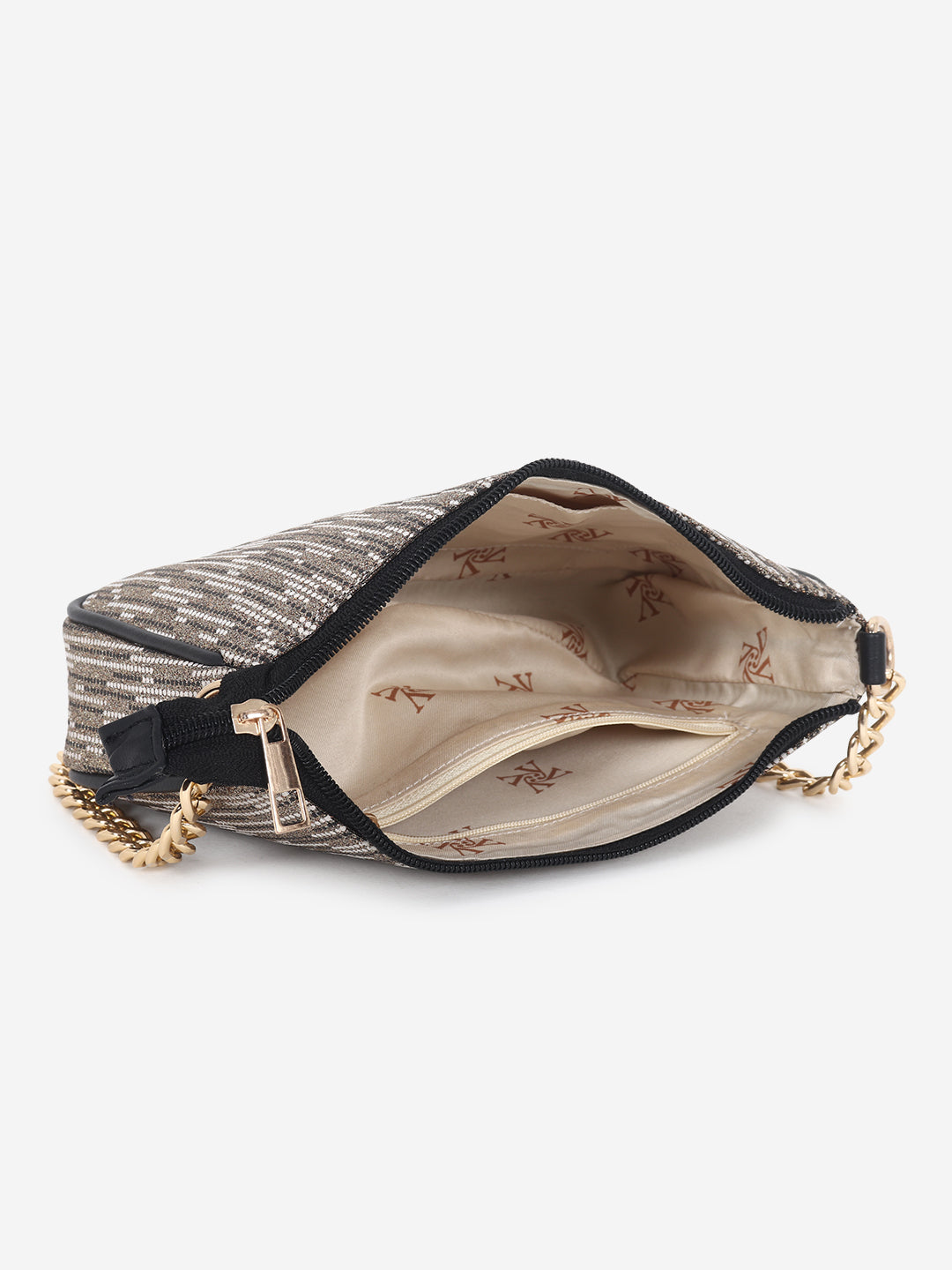 Golden Printed Sling bag