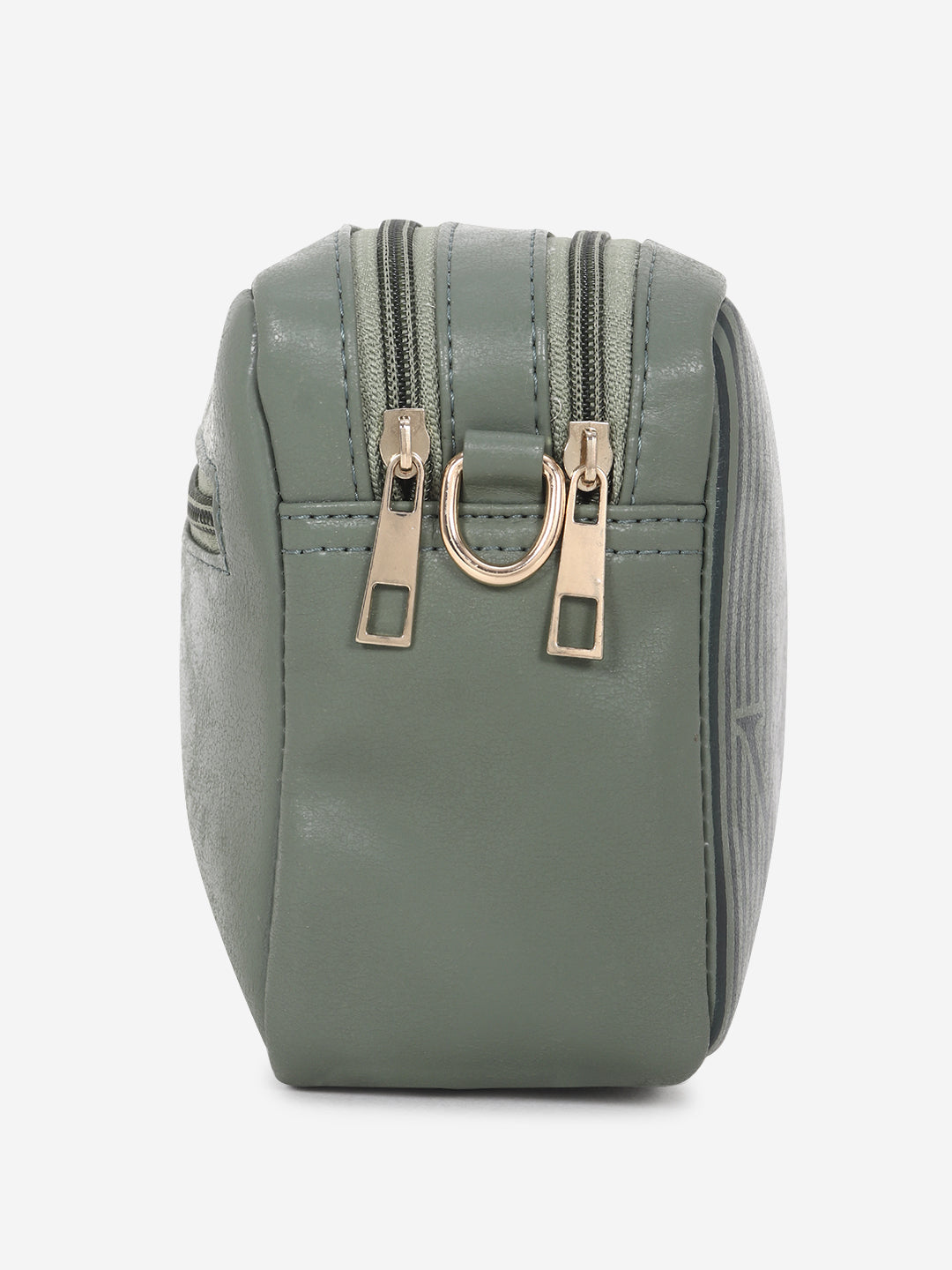 Olive Green Printed Sling Bag
