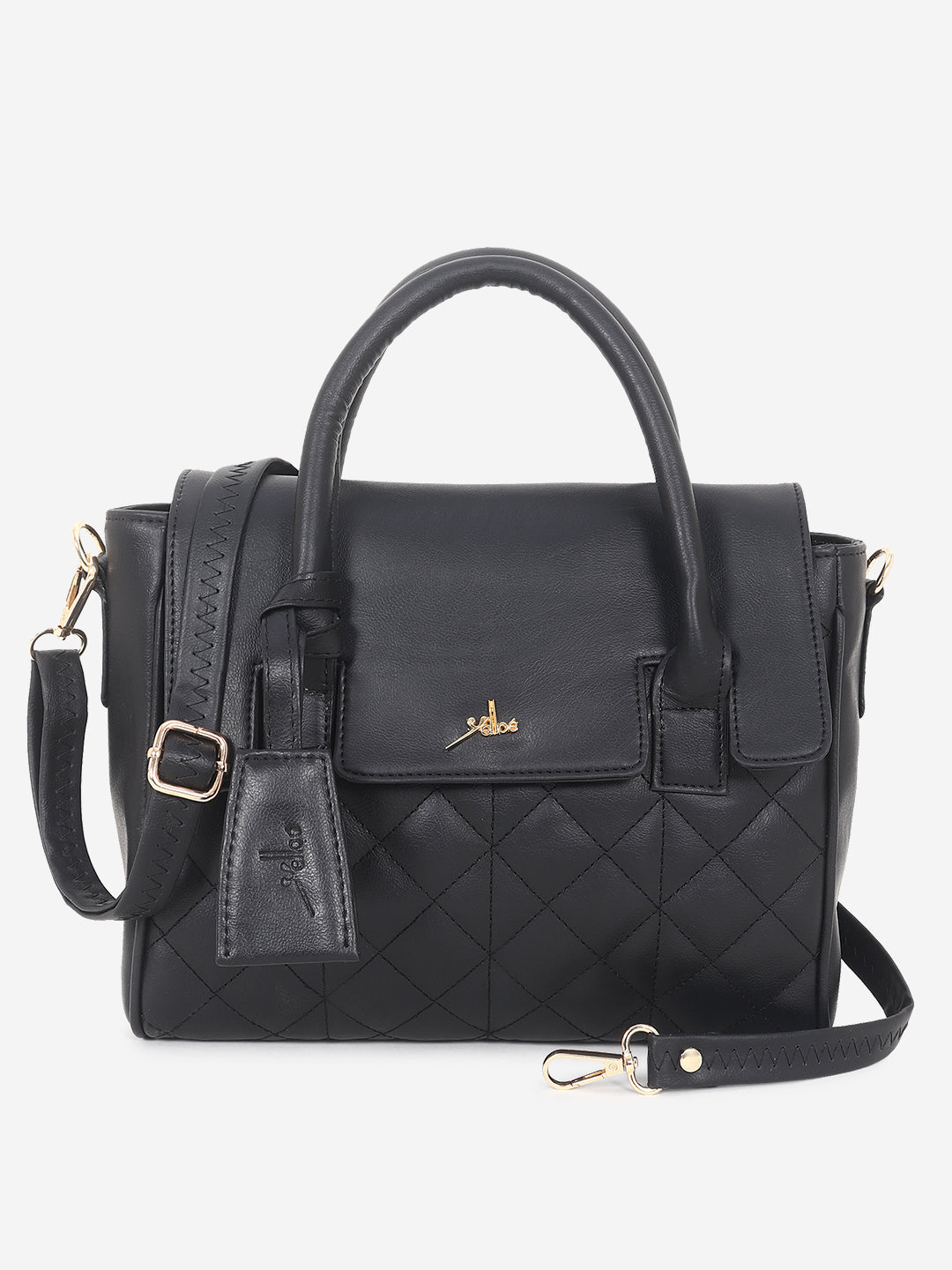 Guess MERIDIAN GIRLFRIEND SATCHEL - Handbag - coal logo/dark grey -  Zalando.de