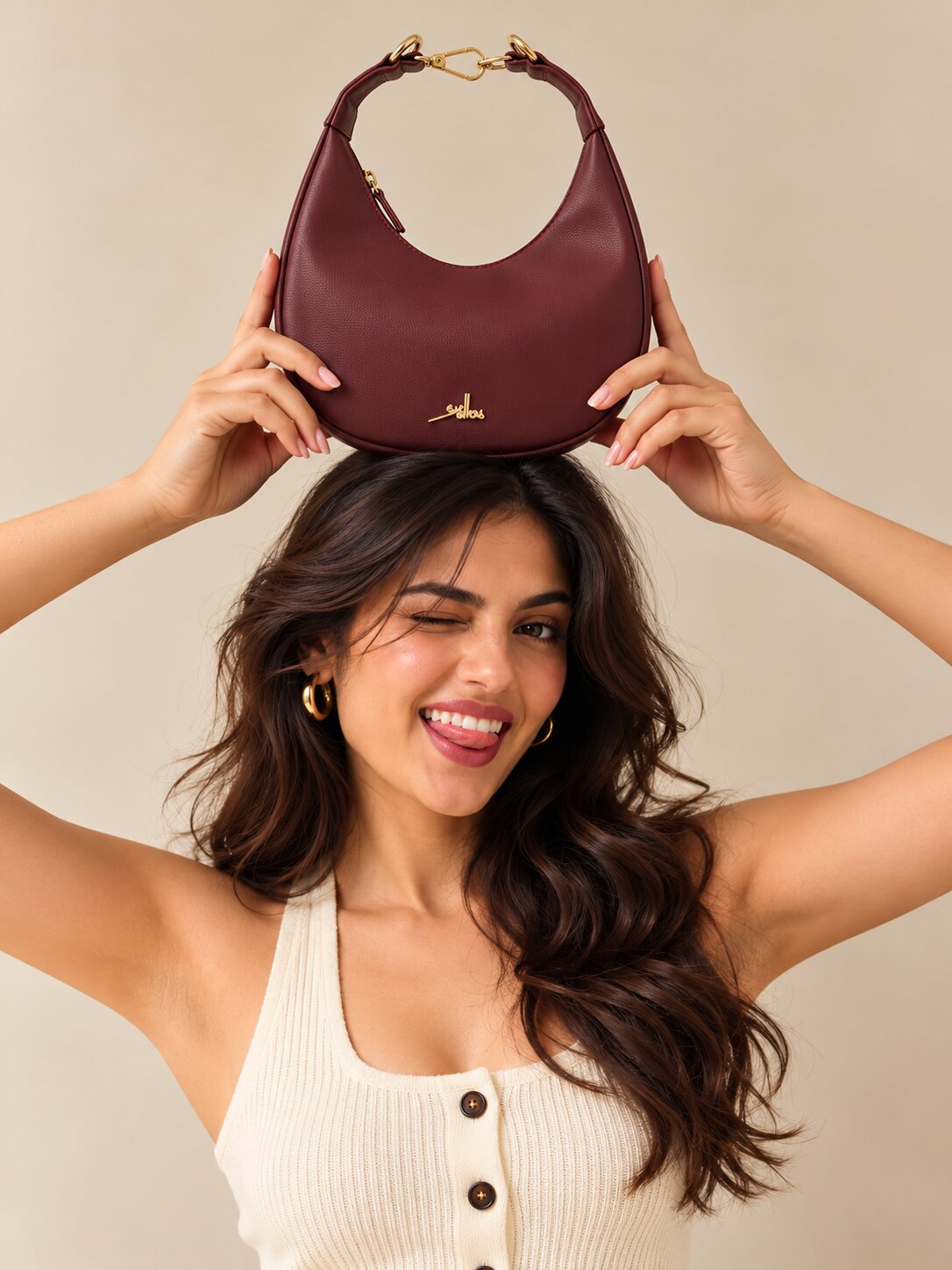 Ruelle Cherry Sling Bag