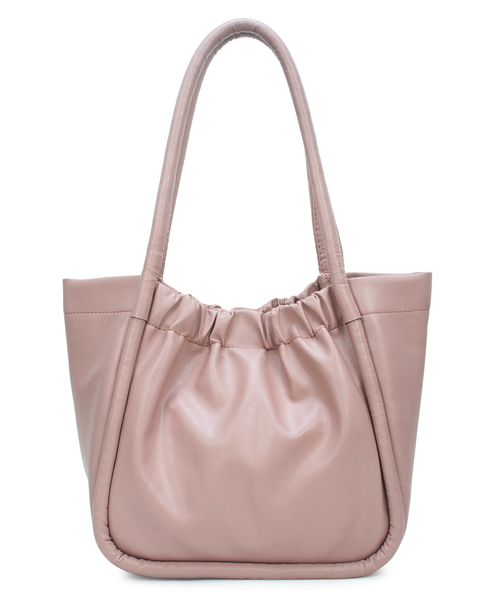 Women Pink Medium Solid Shoulder Bag with Pouch