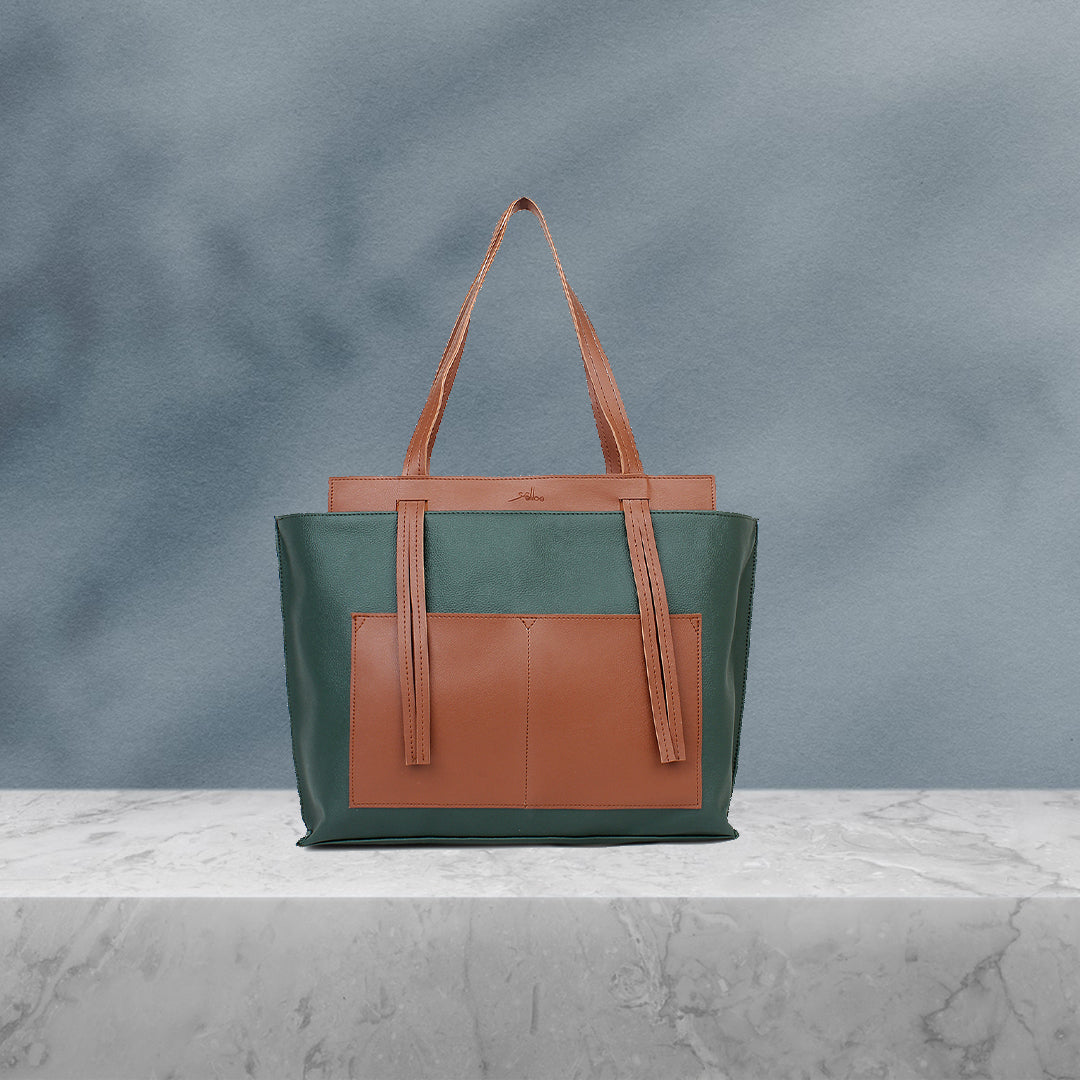 Oversized Shopper Bag Green
