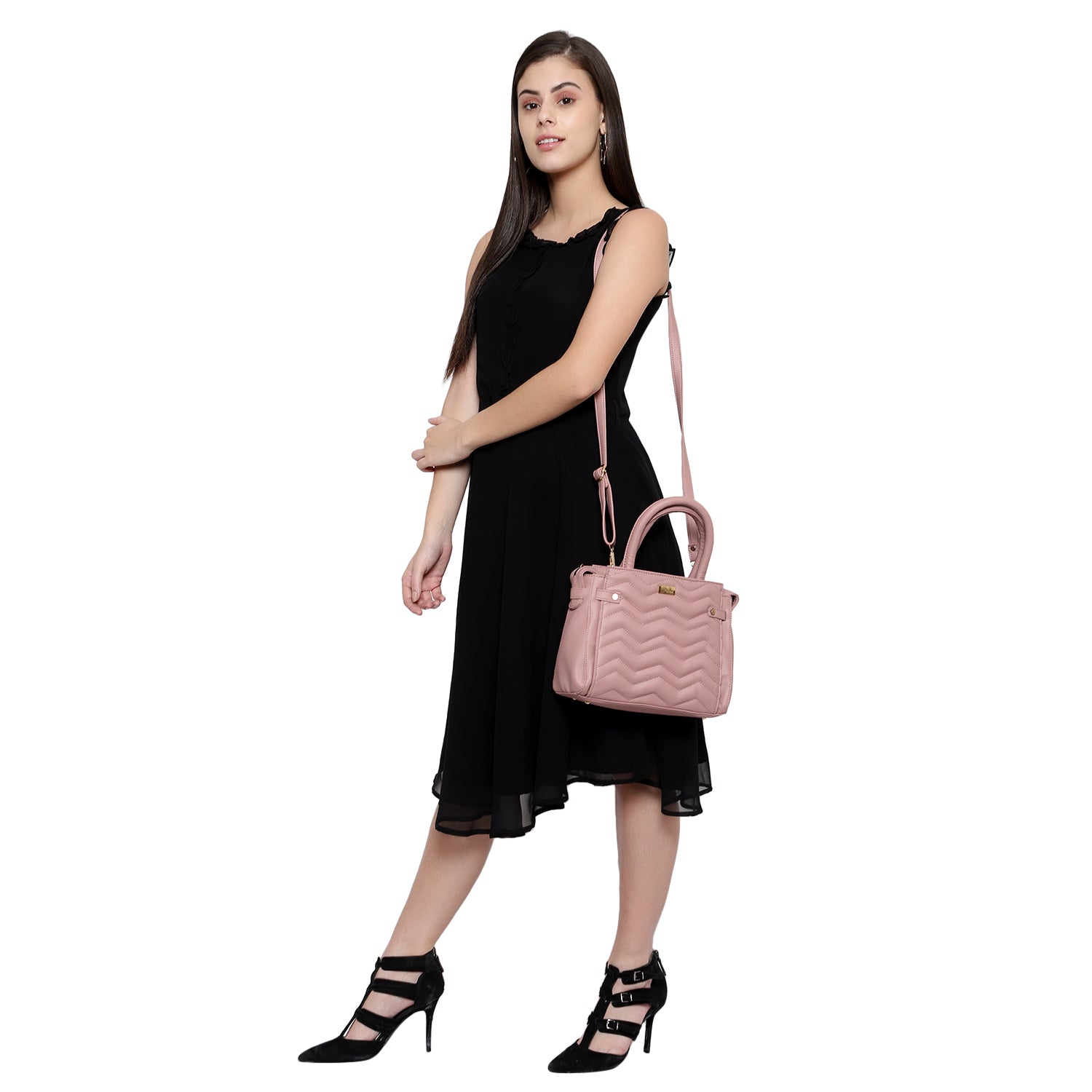 Women And Girls Handbag (Pink)