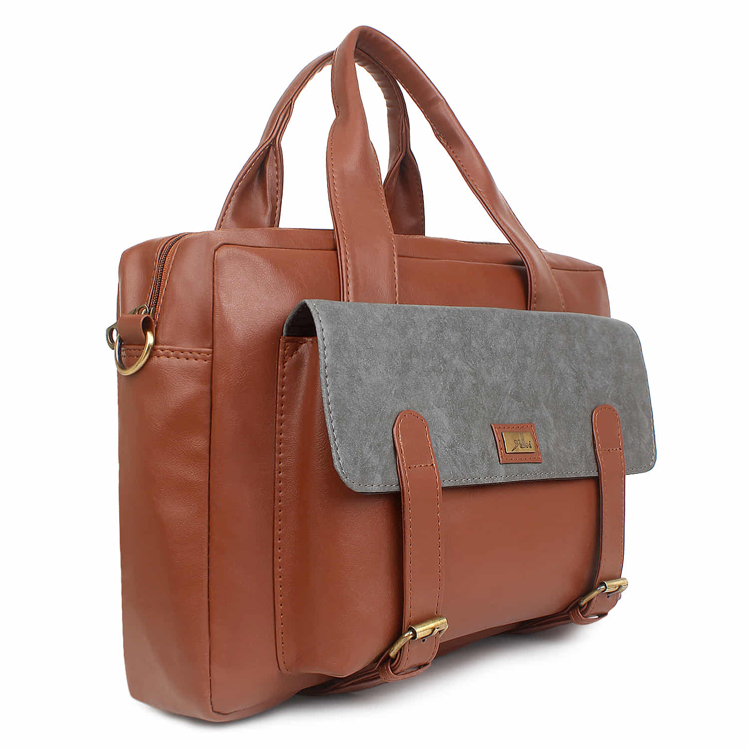 Tan Spacious Laptop Bag for Men