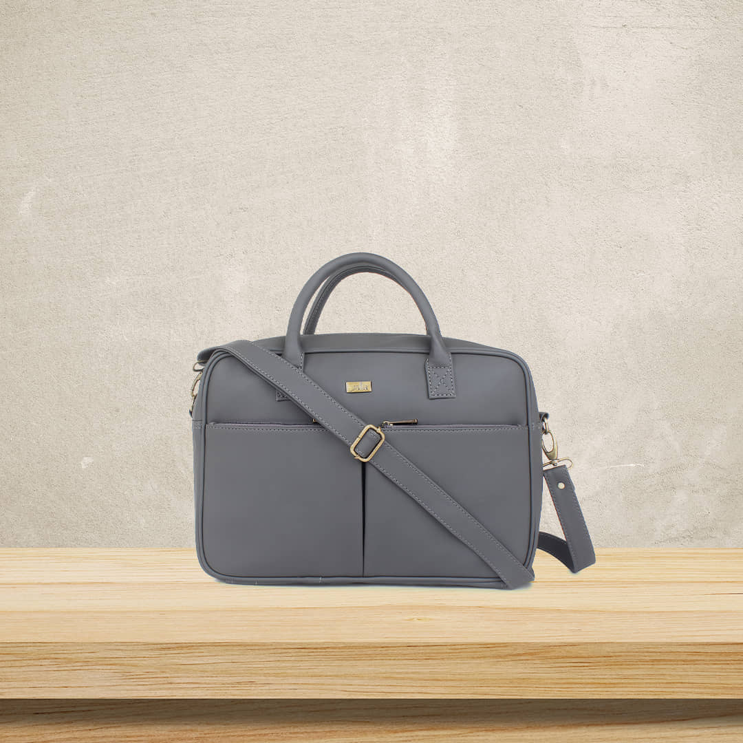 Grey Office Laptop Bag for Men