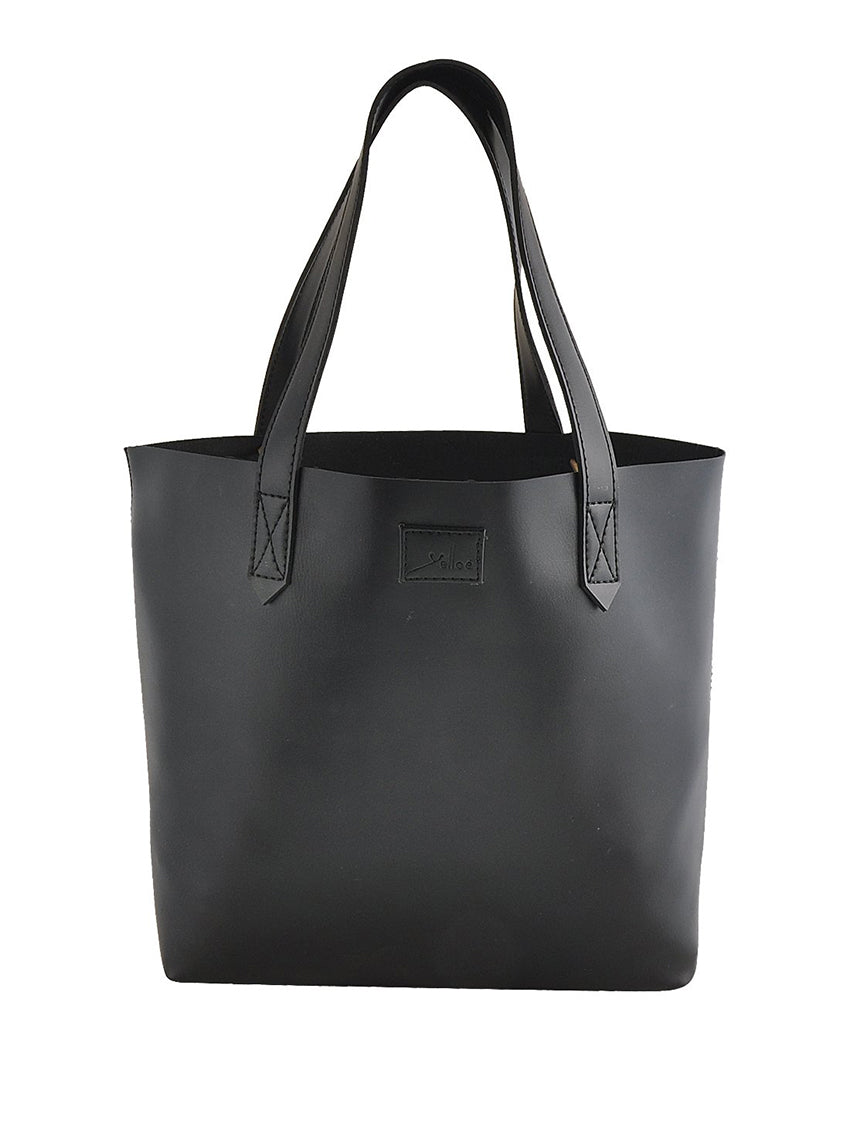 Black shoulder Tote Bag in Bag