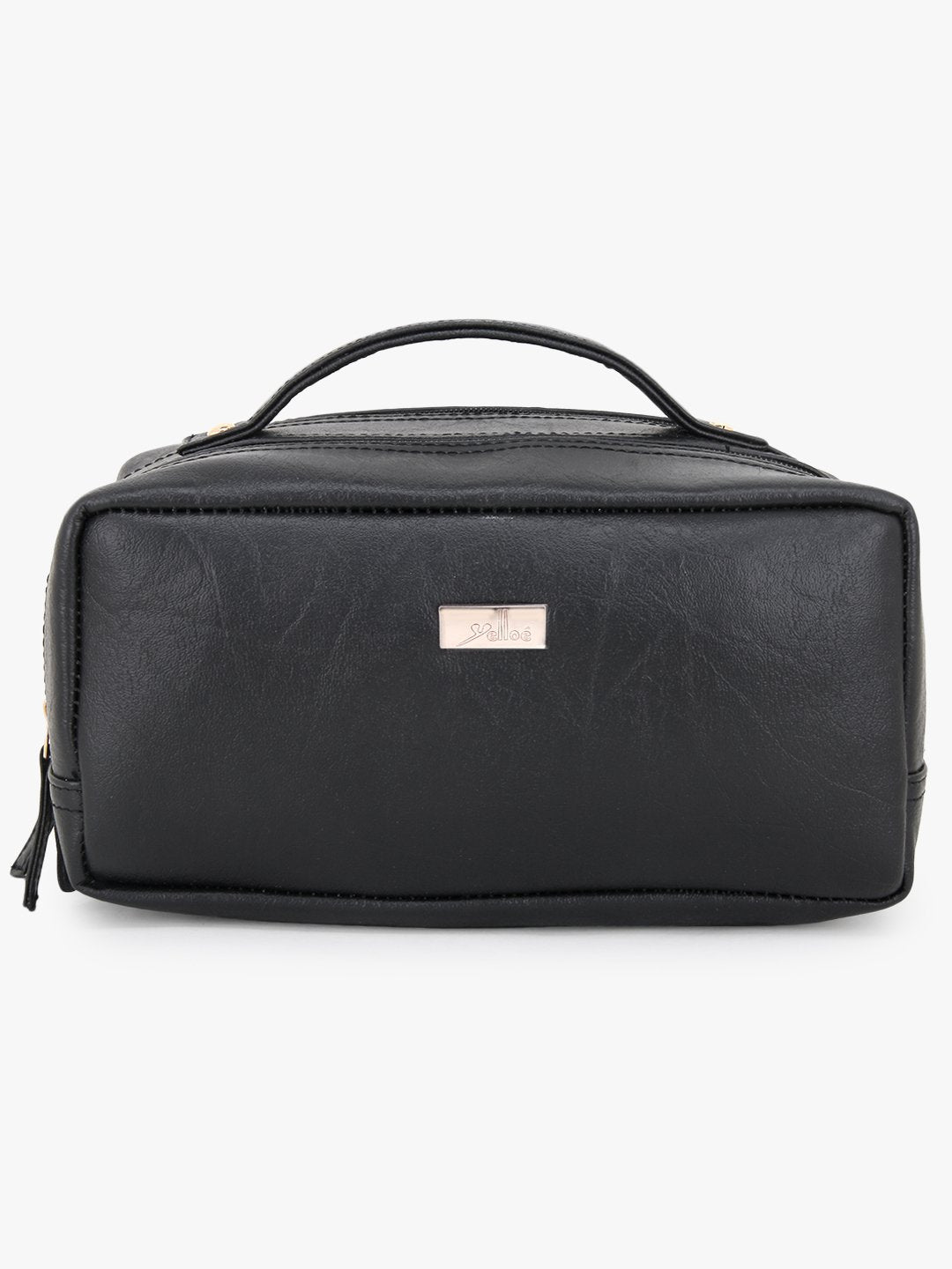 Two Compartment Travel Kit in Black