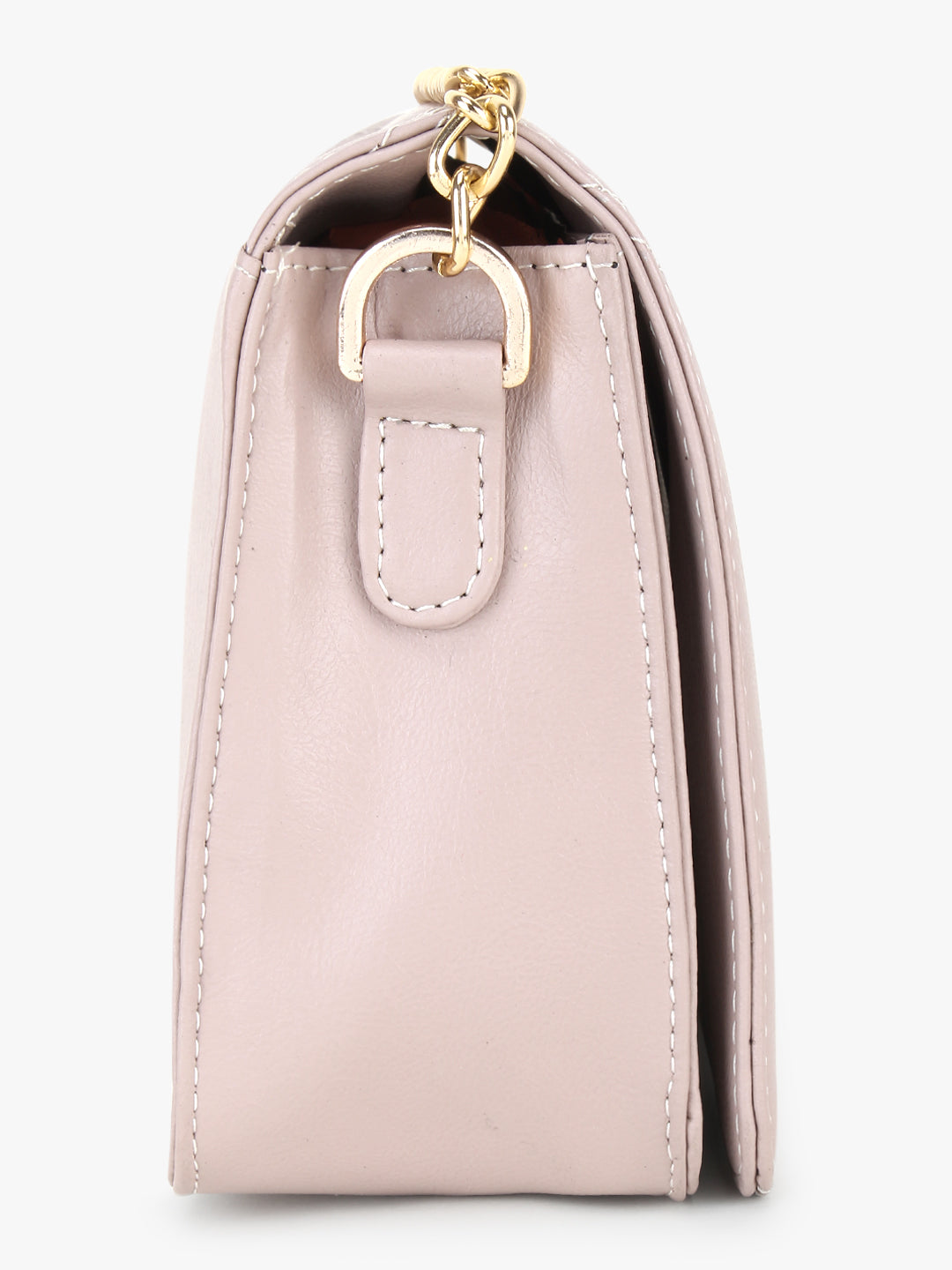 Trendy Pink Quilted Sling Bag
