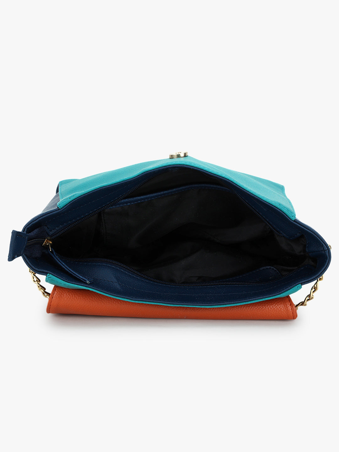 Color Blocked Medium Sling Bag