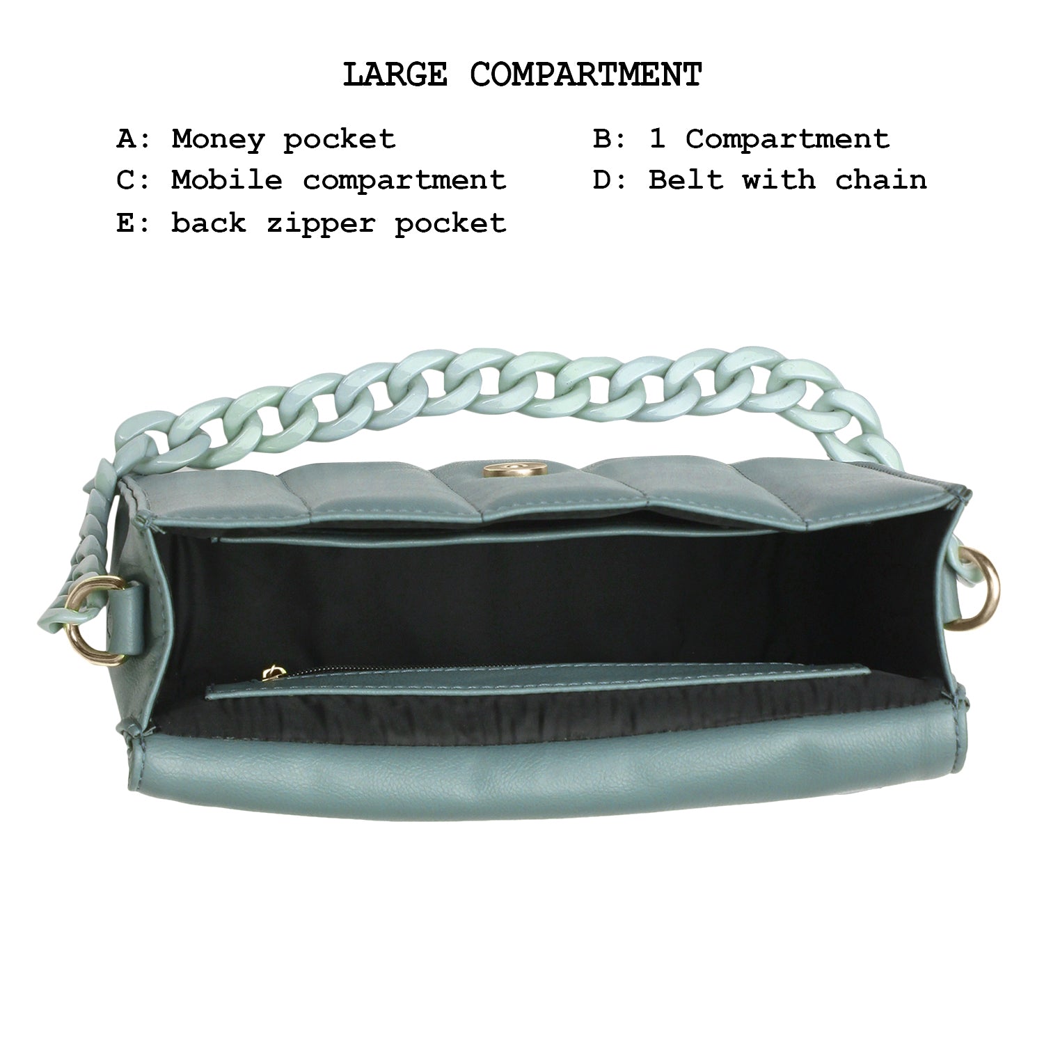 Women's Handheld Chain Bag