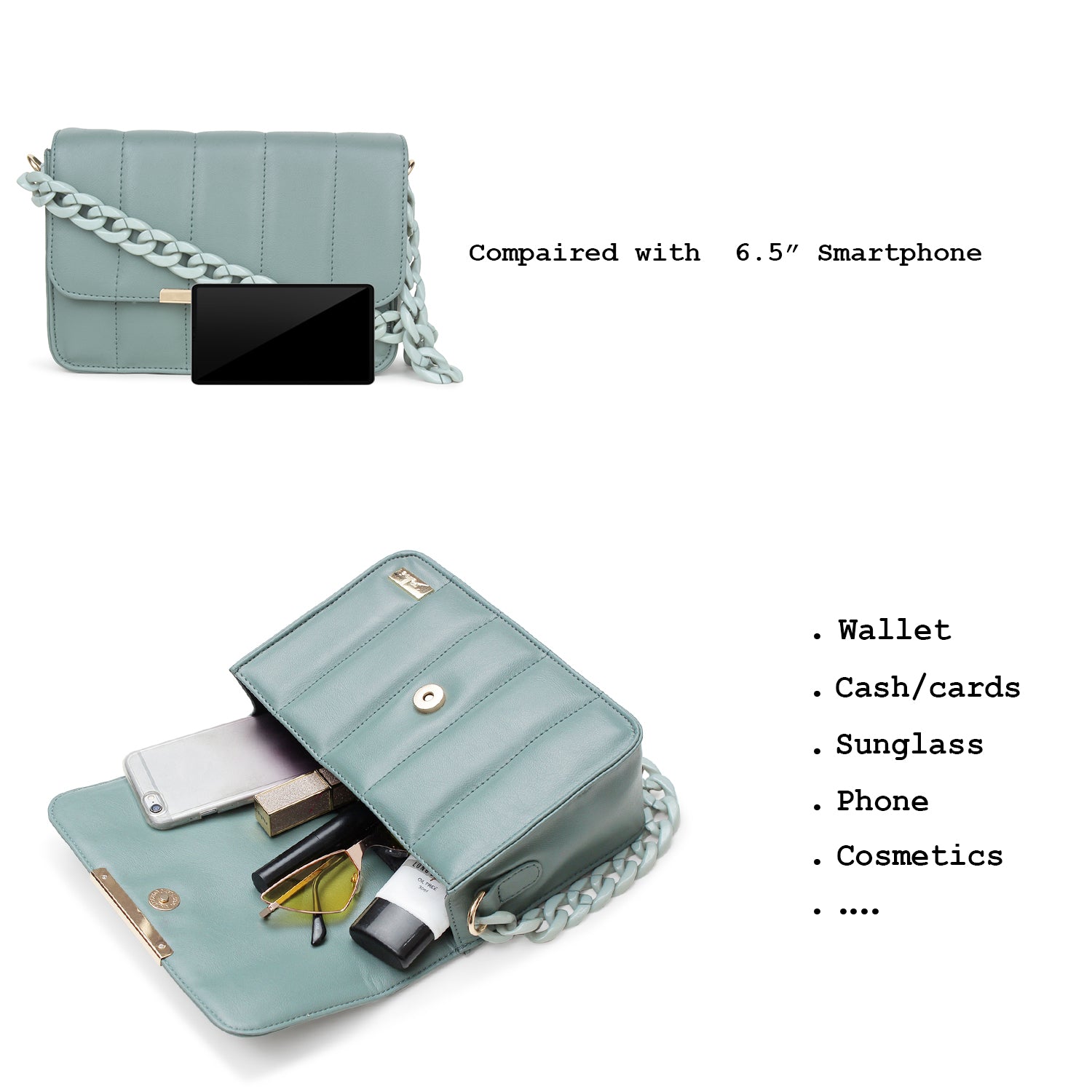 Women's Handheld Chain Bag