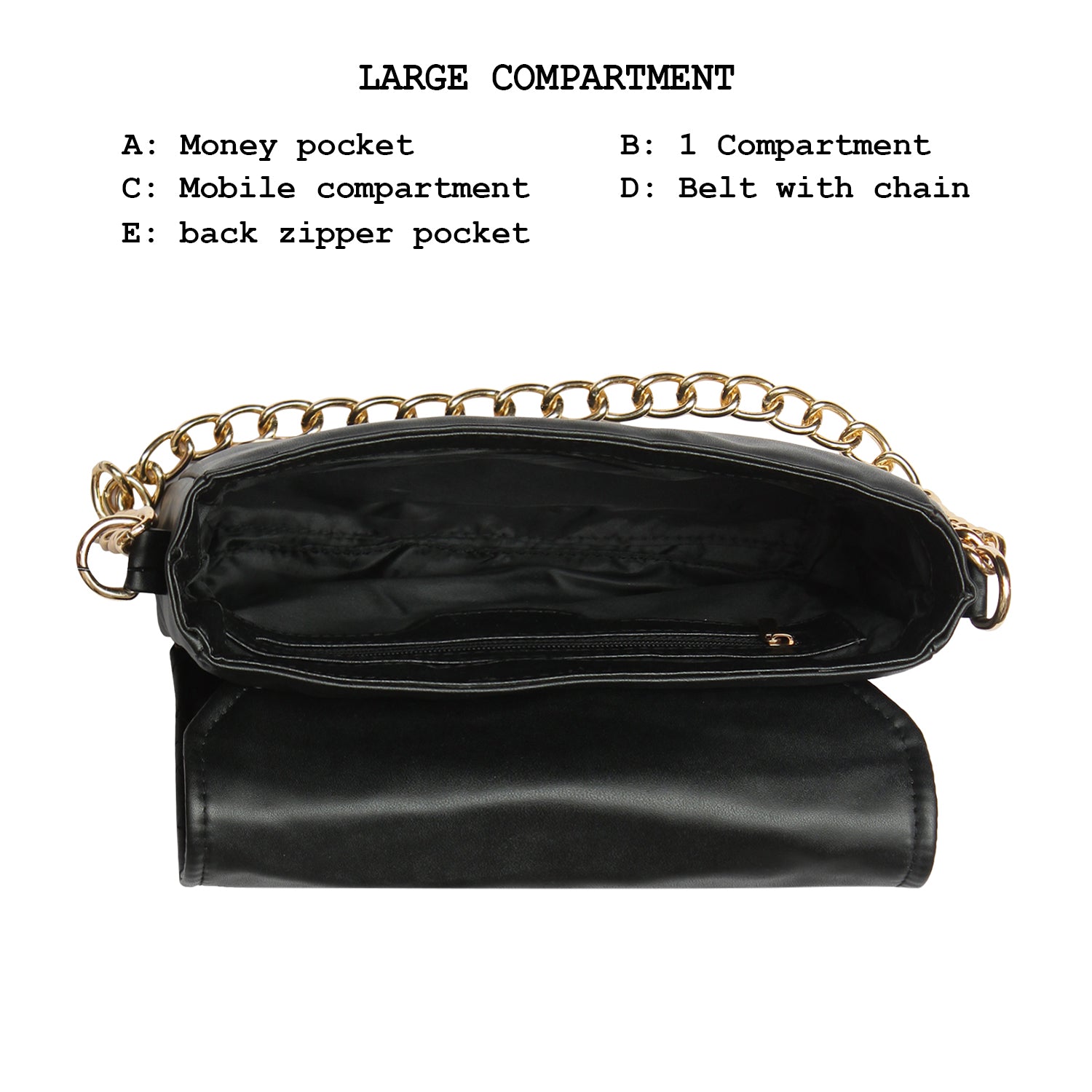 Women's Quilted Handheld Chain Bag