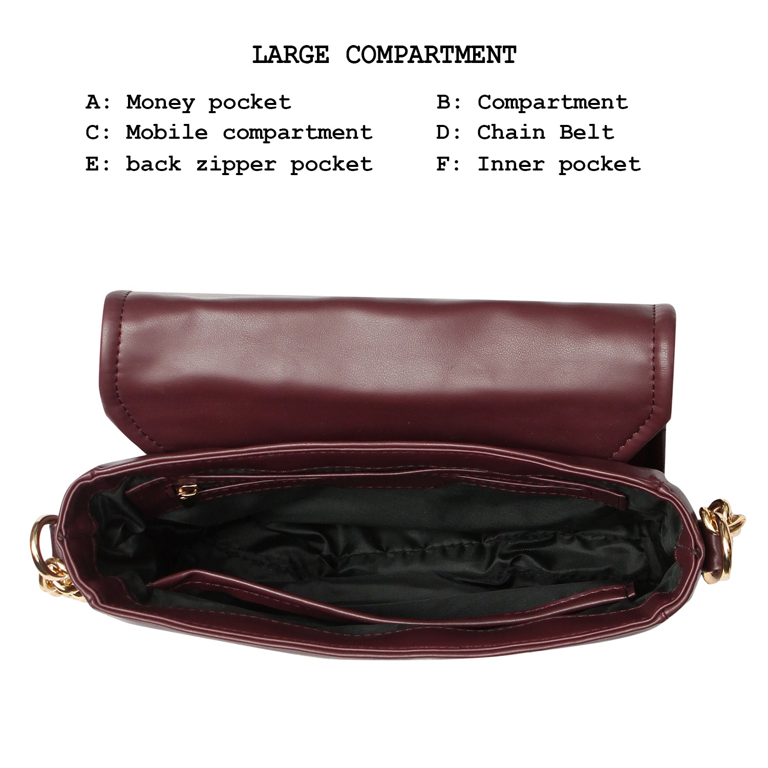 Women's Quilted Handheld Chain Bag