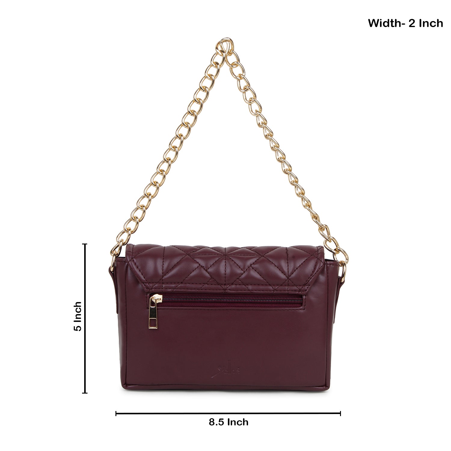 Women's Quilted Handheld Chain Bag