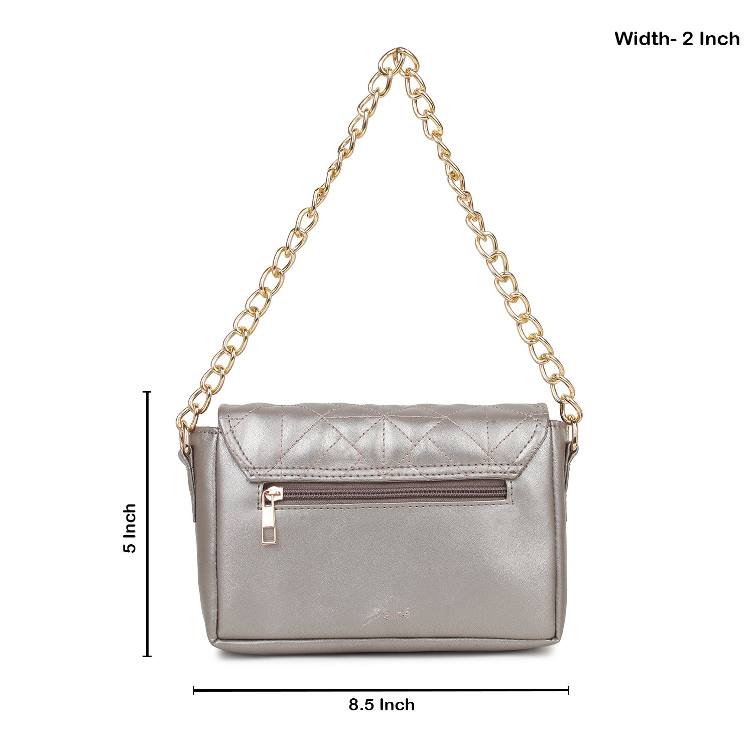 Women's Quilted Handheld Chain Bag