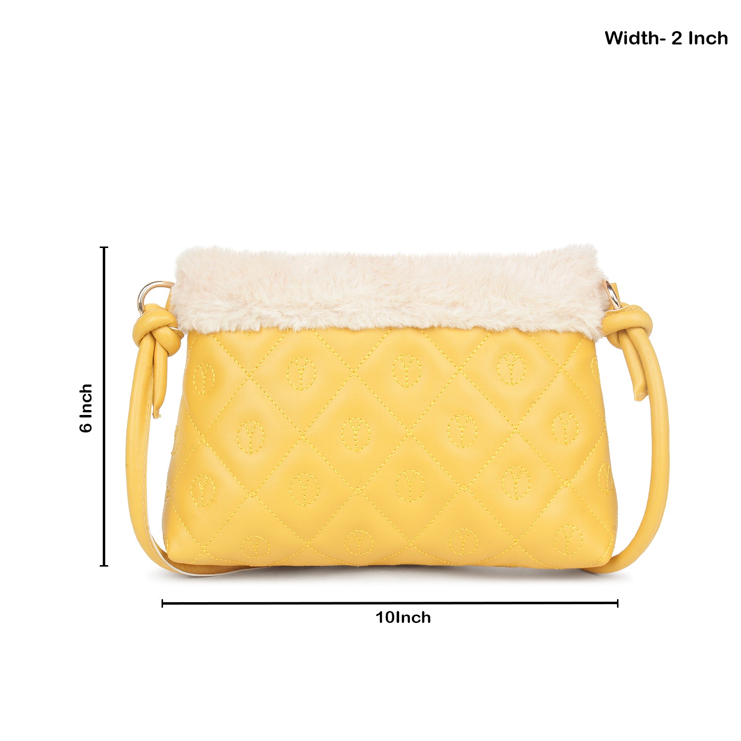 Tan Quilted Small Sling Bag