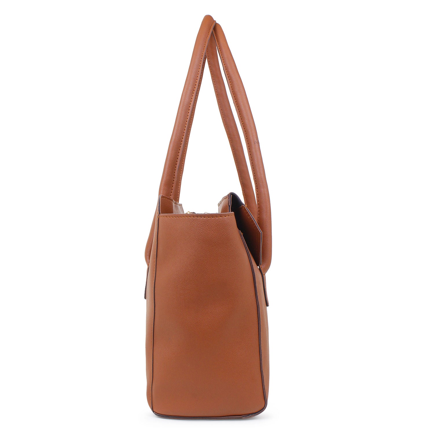 Oversized Tan multi compartment tote Bag