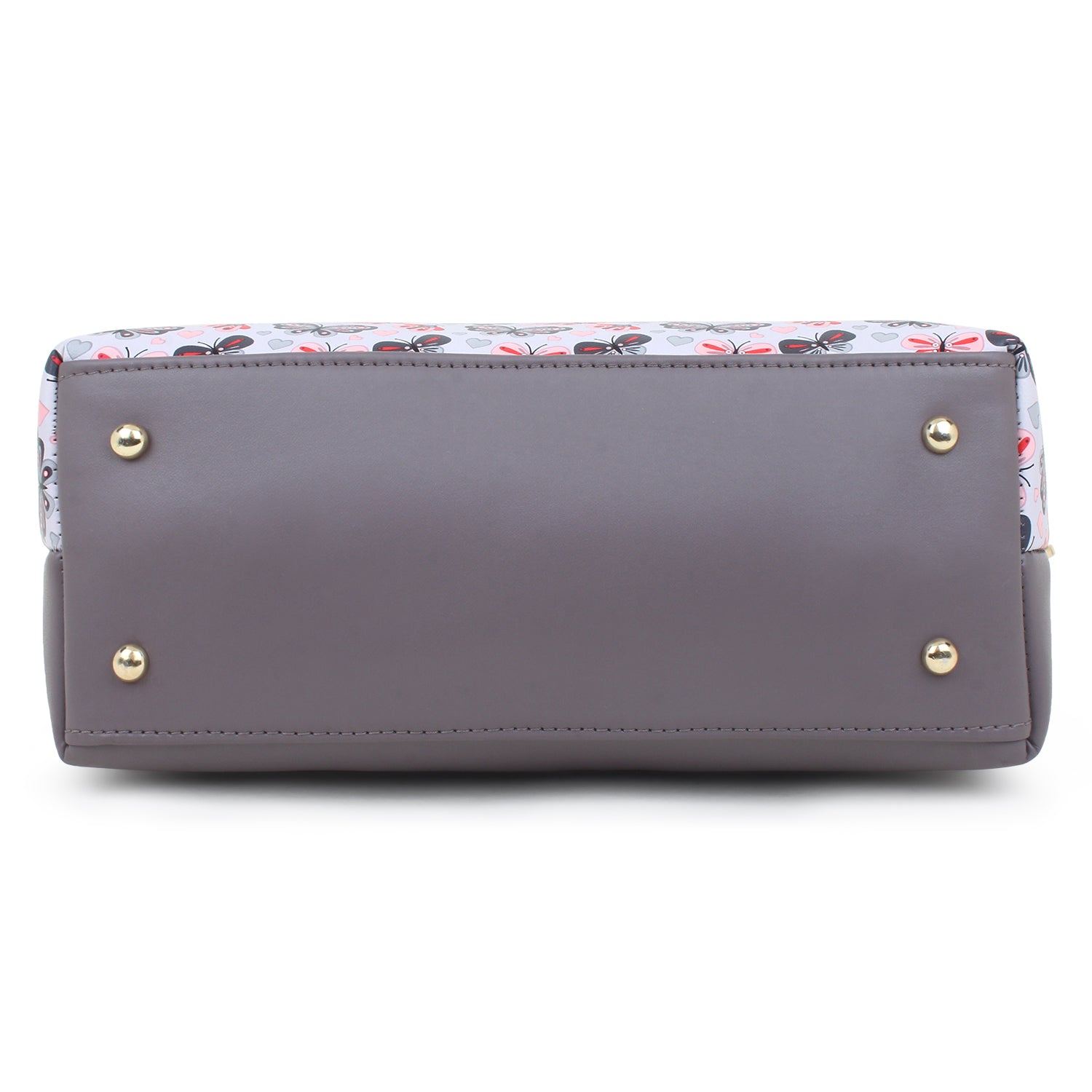 Grey butterfly Printed Structured Sling Bag