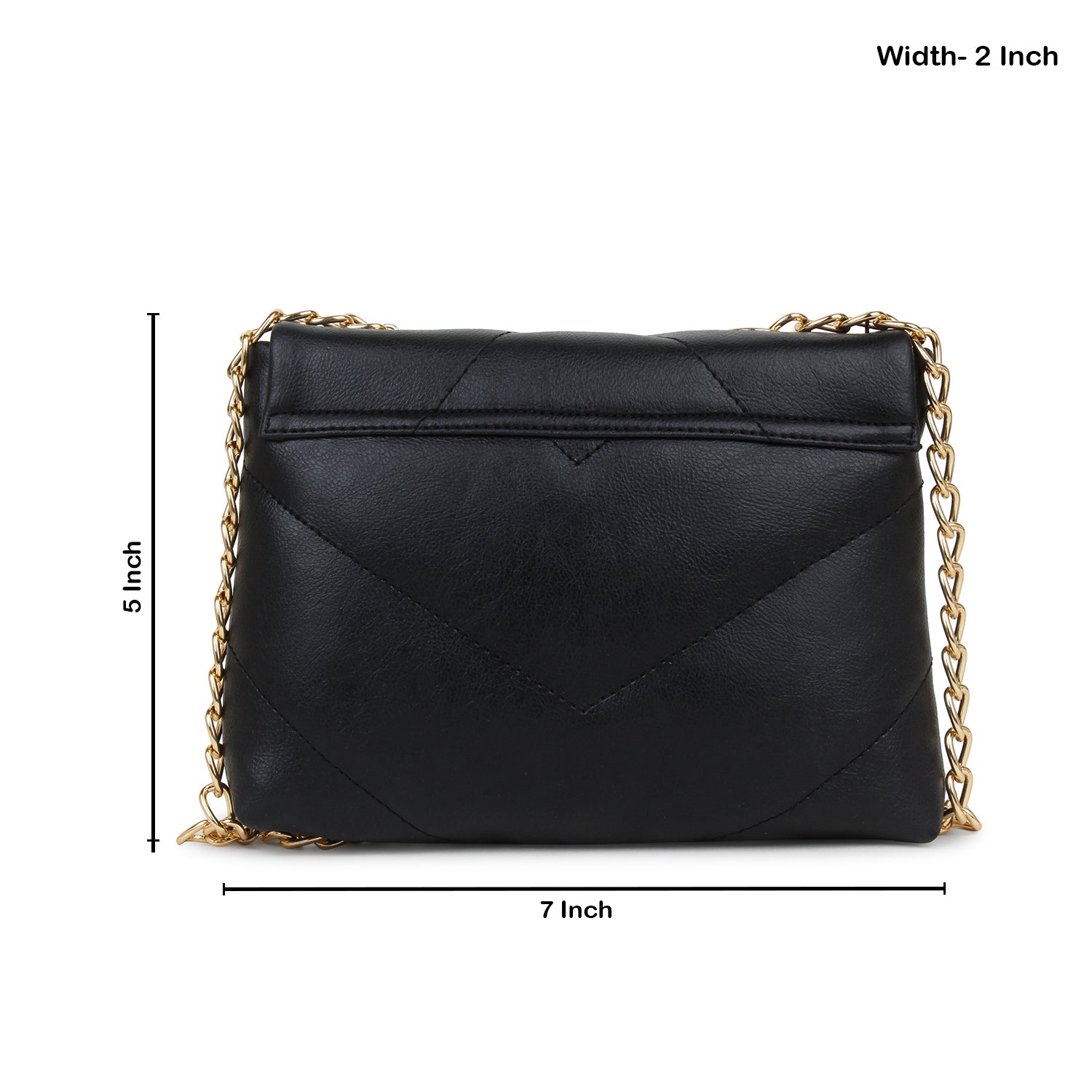 Black Quilted Small Sling Bag