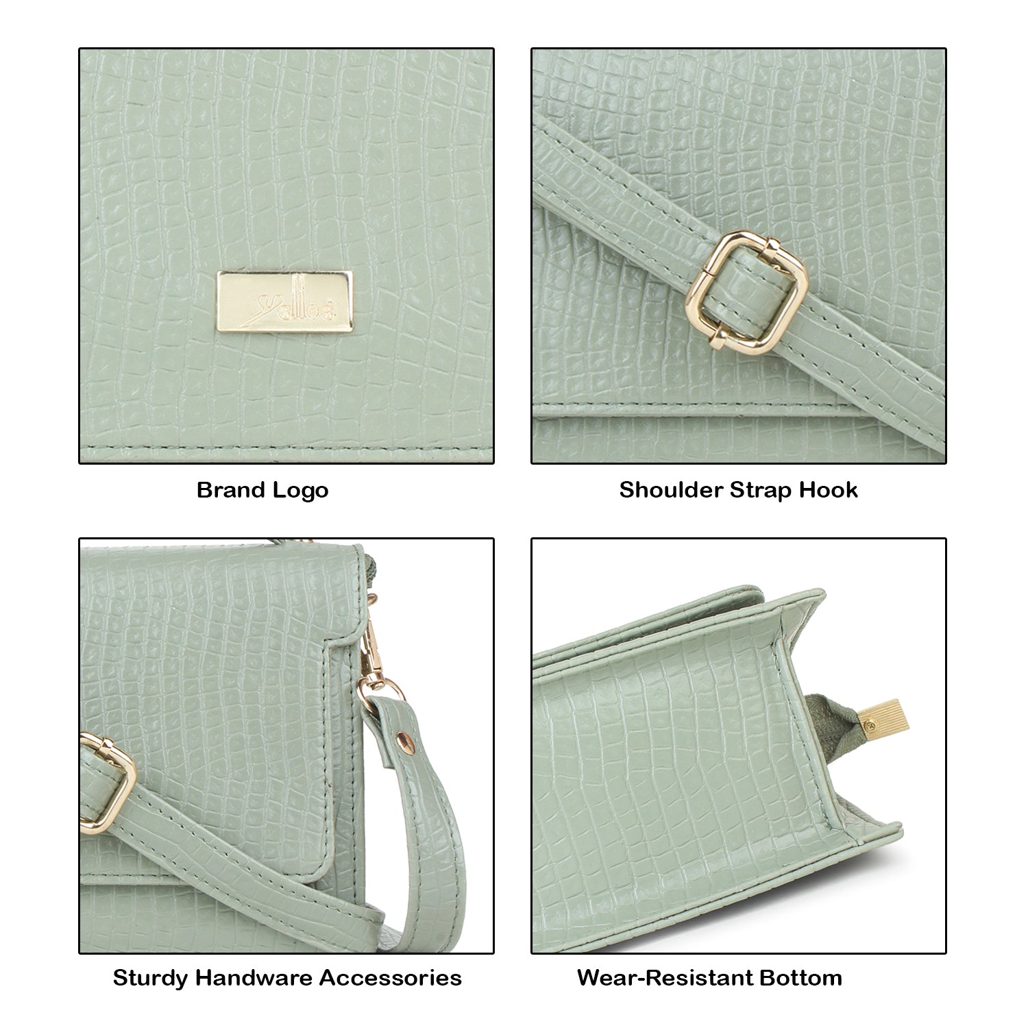 Green Sling Bag for Women