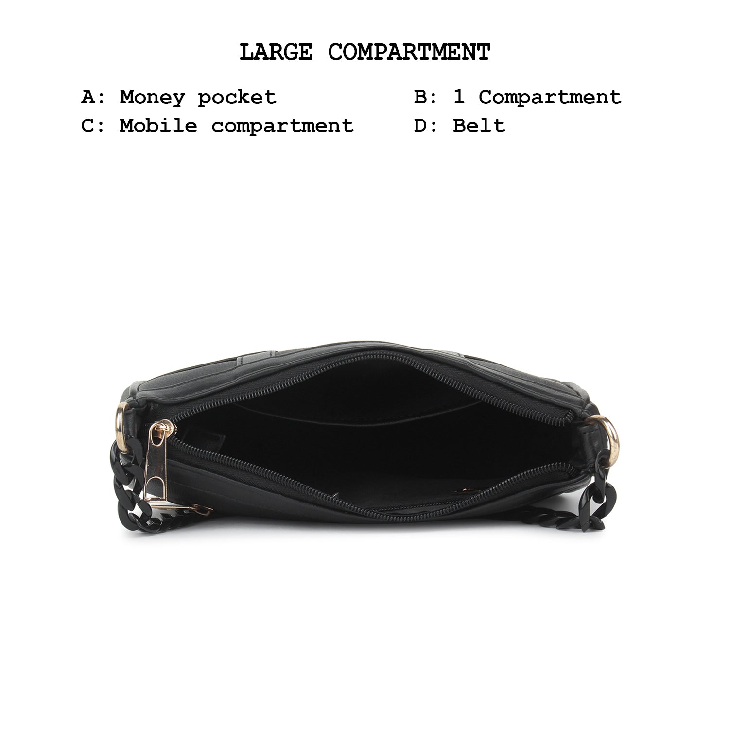 Black Sling Bag for women