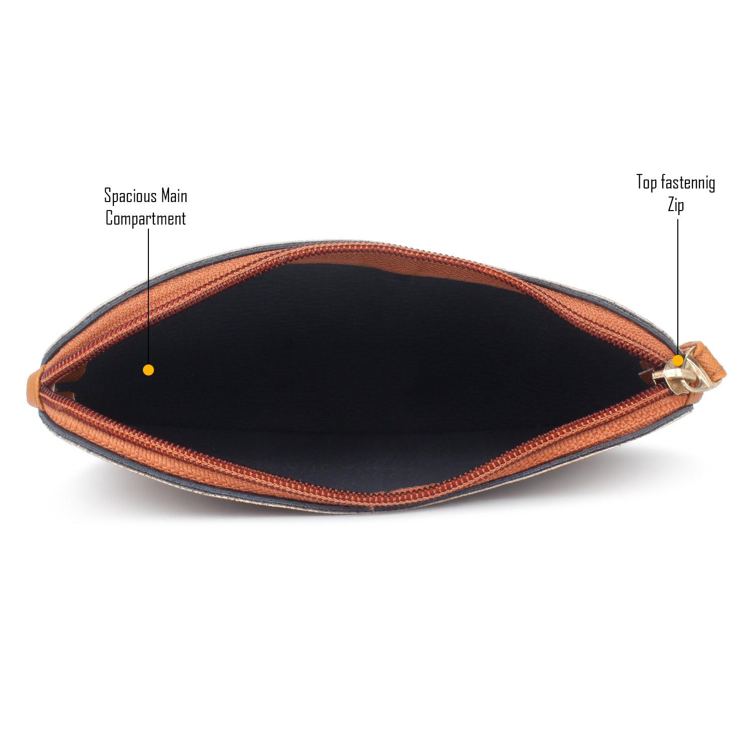 Brown Mango Shape Travel pouch