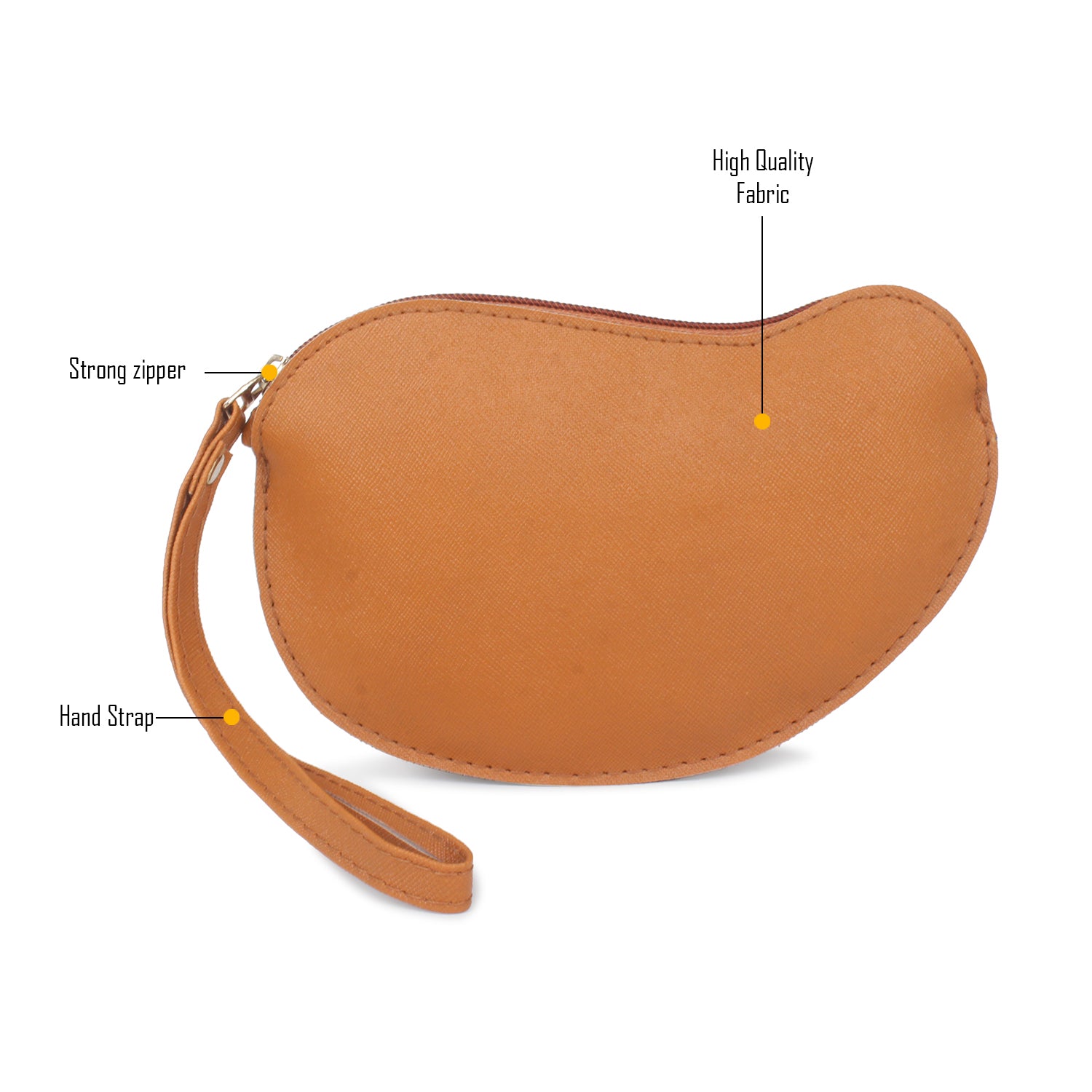 Brown Mango Shape Travel pouch